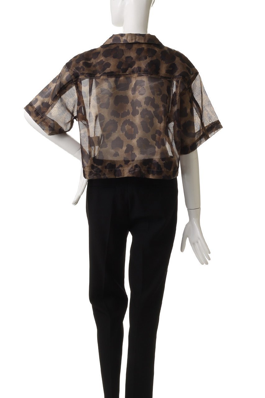 【プランク プロジェクト/PRANK PROJECT】のレオパードプリントシアーシャツ / Leopard Print Sheer Shirt 人気、トレンドファッション・服の通販 founy(ファニー) 　ファッション　Fashion　レディースファッション　WOMEN　トップス・カットソー　Tops/Tshirt　シャツ/ブラウス　Shirts/Blouses　おすすめ　Recommend　シアー　Sheer　ショート　Short　スリーブ　Sleeve　バランス　Balance　マキシ　Maxi　ワイド　Wide　エレガント 上品　Elegant　再入荷　Restock/Back In Stock/Re Arrival　other-4|ID: prp329100004551043 ipo3291000000032166331