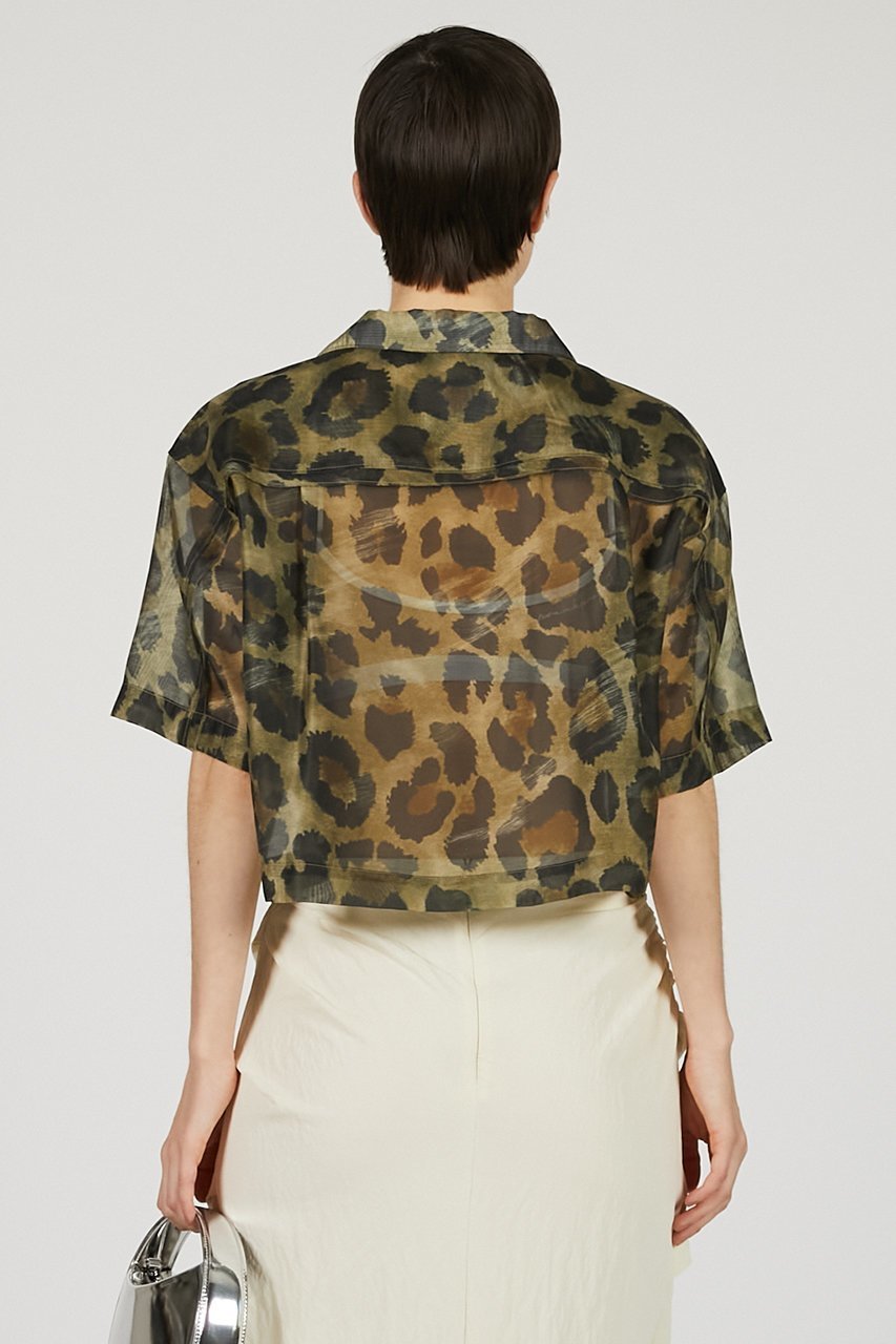 【プランク プロジェクト/PRANK PROJECT】のレオパードプリントシアーシャツ / Leopard Print Sheer Shirt 人気、トレンドファッション・服の通販 founy(ファニー) 　ファッション　Fashion　レディースファッション　WOMEN　トップス・カットソー　Tops/Tshirt　シャツ/ブラウス　Shirts/Blouses　おすすめ　Recommend　シアー　Sheer　ショート　Short　スリーブ　Sleeve　バランス　Balance　マキシ　Maxi　ワイド　Wide　エレガント 上品　Elegant　再入荷　Restock/Back In Stock/Re Arrival　other-8|ID: prp329100004551043 ipo3291000000032166335