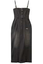 【プランク プロジェクト/PRANK PROJECT】の2WAYフロントボタンデニムワンピース / 2WAY Front Button Denim Dress BLK(ブラック)|ID: prp329100004551045 ipo3291000000035333193