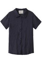 【エリオポール/heliopole】の【Gongdid Design】プリーテッドシャツ 人気、トレンドファッション・服の通販 founy(ファニー) ファッション Fashion レディースファッション Fashion for Women トップス・カットソー Cut & Sew Tops シャツ・ブラウス・オフィスカジュアル Elegant Blouses & Button-Ups おすすめ Recommended / Our Picks ショート Short, Short Length シンプル Simple, Minimal ストライプ Stripe, Striped Pattern スリーブ Sleeve, Long Sleeve / Short Sleeve プリーツ Pleats, Pleated 旅行 Travel thumbnail ネイビー|ID: prp329100004551052 ipo3291000000032905767