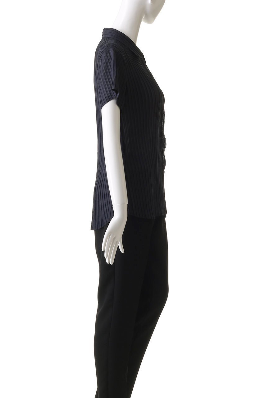 【エリオポール/heliopole】の【Gongdid Design】プリーテッドシャツ 人気、トレンドファッション・服の通販 founy(ファニー) 　ファッション　Fashion　レディースファッション　Fashion for Women　トップス・カットソー　Cut & Sew Tops　シャツ・ブラウス・オフィスカジュアル　Elegant Blouses & Button-Ups　おすすめ　Recommended / Our Picks　ショート　Short, Short Length　シンプル　Simple, Minimal　ストライプ　Stripe, Striped Pattern　スリーブ　Sleeve, Long Sleeve / Short Sleeve　プリーツ　Pleats, Pleated　旅行　Travel　other-3|ID: prp329100004551052 ipo3291000000032905774