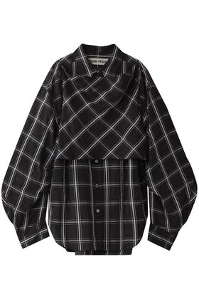【プランク プロジェクト/PRANK PROJECT】 サテンシャツ&キャミ / Satin Shirt & Cami人気、トレンドファッション・服の通販 founy(ファニー) ファッション Fashion レディースファッション WOMEN トップス・カットソー Tops/Tshirt キャミソール / ノースリーブ No Sleeves シャツ/ブラウス Shirts/Blouses ロング / Tシャツ T-Shirts カットソー Cut and Sewn キャミ Cami キャミソール Camisole キュプラ Cupra サテン Satin セットアップ Set Up タンク Tank チェック Check ドレープ Drape バイアス Bias フロント Front 再入荷 Restock/Back In Stock/Re Arrival 夏 Summer 無地 Plain Color |ID:prp329100004551053