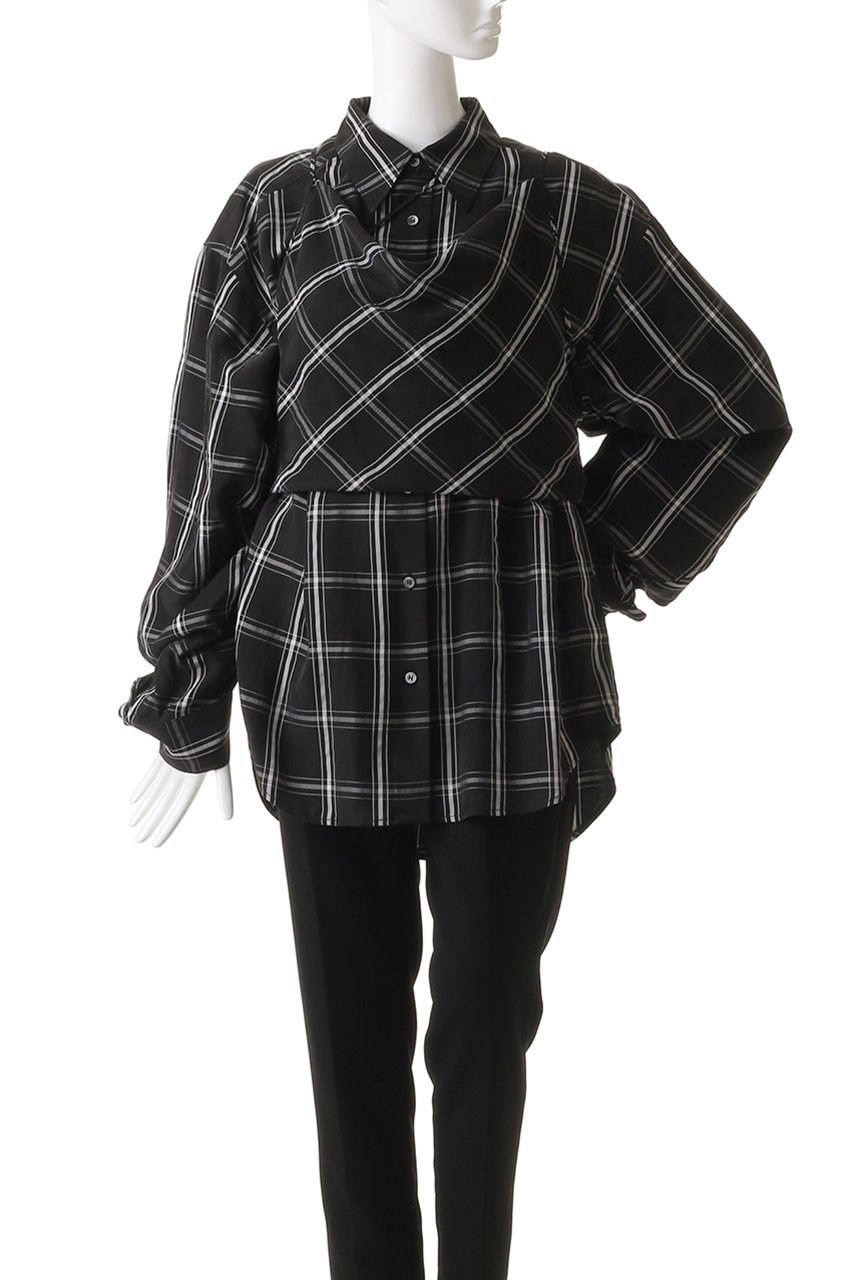 【プランク プロジェクト/PRANK PROJECT】のサテンシャツ&キャミ / Satin Shirt & Cami 人気、トレンドファッション・服の通販 founy(ファニー) 　ファッション　Fashion　レディースファッション　WOMEN　トップス・カットソー　Tops/Tshirt　キャミソール / ノースリーブ　No Sleeves　シャツ/ブラウス　Shirts/Blouses　ロング / Tシャツ　T-Shirts　カットソー　Cut and Sewn　キャミ　Cami　キャミソール　Camisole　キュプラ　Cupra　サテン　Satin　セットアップ　Set Up　タンク　Tank　チェック　Check　ドレープ　Drape　バイアス　Bias　フロント　Front　再入荷　Restock/Back In Stock/Re Arrival　夏　Summer　無地　Plain Color　other-2|ID: prp329100004551053 ipo3291000000032166414