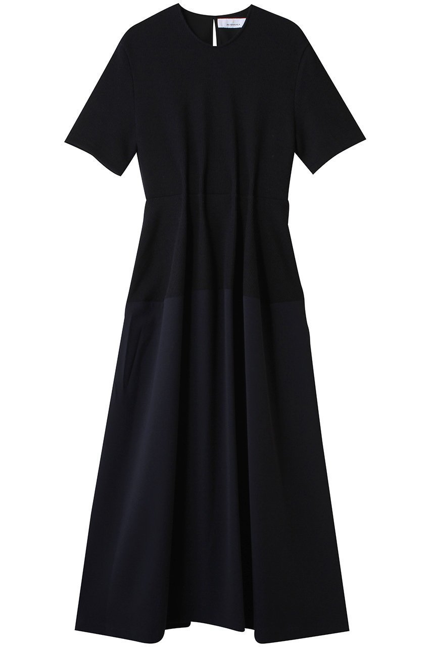 【アキラナカ/AKIRANAKA】のJodie コンビ テックス ジャージードレス インテリア・キッズ・メンズ・レディースファッション・服の通販 founy(ファニー) 　ファッション　Fashion　レディースファッション　Fashion for Women　ワンピース　Dresses　フォーマル・パーティードレス・結婚式用ドレス　Elegant & Casual Dresses　チュニック　Tunic Tops & Dresses　コンビ　Combo, Combination Style　チュニック　Tunic, Long Top　ドレス　Dress, One-Piece　フィット　Fit, Slim Fit　フレア　Flare, Flared　ベーシック　Basic, Essential　ロング　Long, Long-Length　エレガント 上品　Elegant　ネイビー|ID: prp329100004553122 ipo3291000000036180749