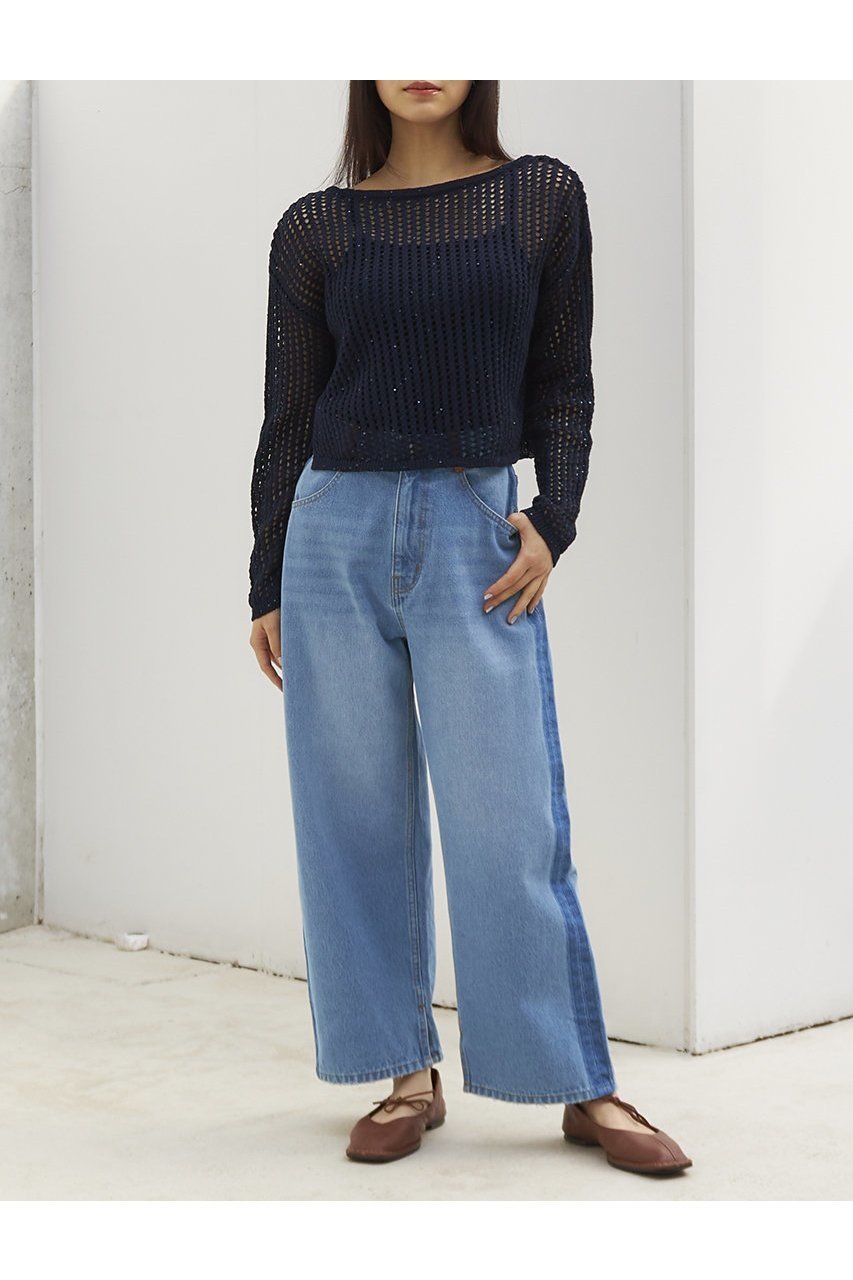 【エストラータ/STRATA】のスパンコールコットンニットセット 人気、トレンドファッション・服の通販 founy(ファニー) 　ファッション　Fashion　レディースファッション　WOMEN　トップス・カットソー　Tops/Tshirt　ニット　Knit Tops　プルオーバー　Pullover　インナー　Inner　キャミ　Cami　クロシェ　Crochet　コンパクト　Compact　スパンコール　Sequins　トレンド　Trend　フィット　Fit　ボトム　Bottom　NEW・新作・新着・新入荷　New Arrivals　other-3|ID: prp329100004553126 ipo3291000000032181948