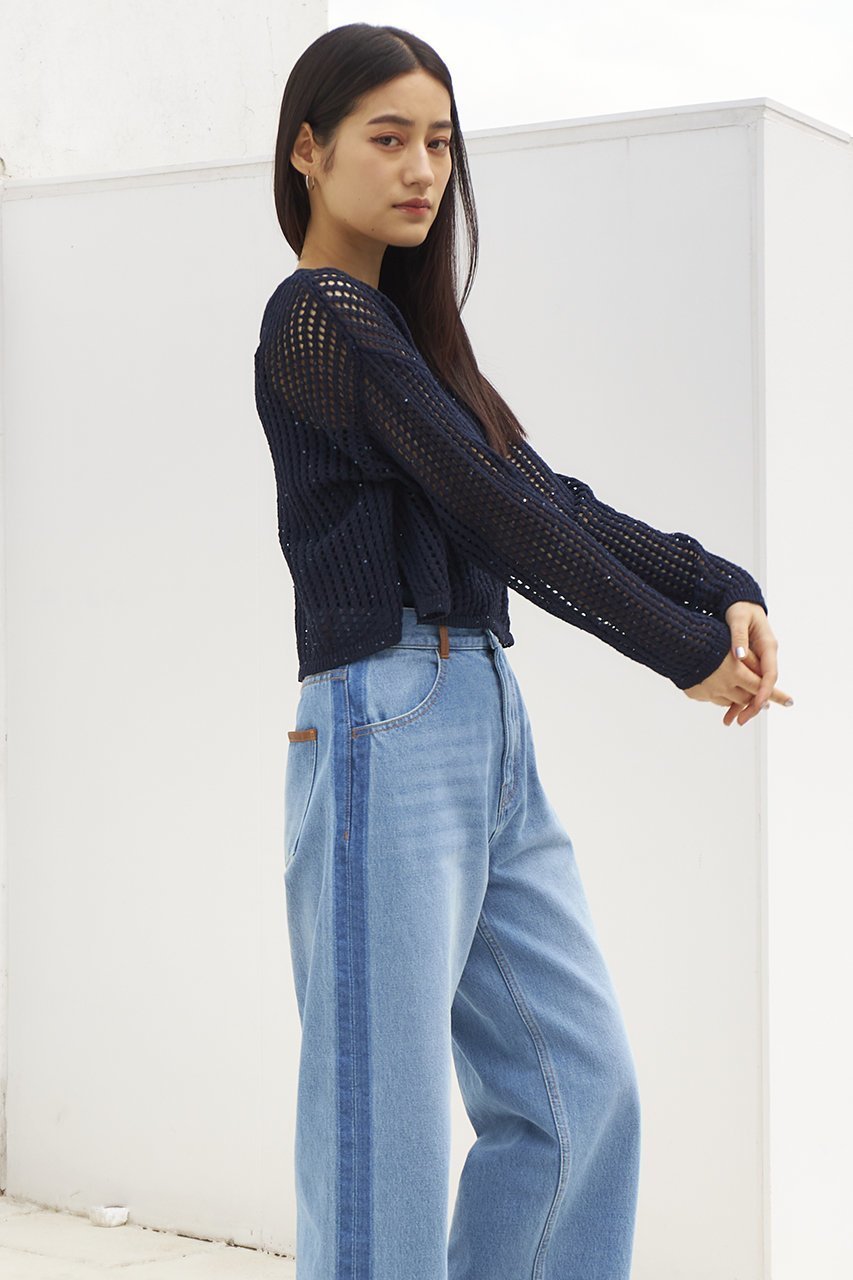 【エストラータ/STRATA】のスパンコールコットンニットセット 人気、トレンドファッション・服の通販 founy(ファニー) 　ファッション　Fashion　レディースファッション　WOMEN　トップス・カットソー　Tops/Tshirt　ニット　Knit Tops　プルオーバー　Pullover　インナー　Inner　キャミ　Cami　クロシェ　Crochet　コンパクト　Compact　スパンコール　Sequins　トレンド　Trend　フィット　Fit　ボトム　Bottom　NEW・新作・新着・新入荷　New Arrivals　other-7|ID: prp329100004553126 ipo3291000000032181952