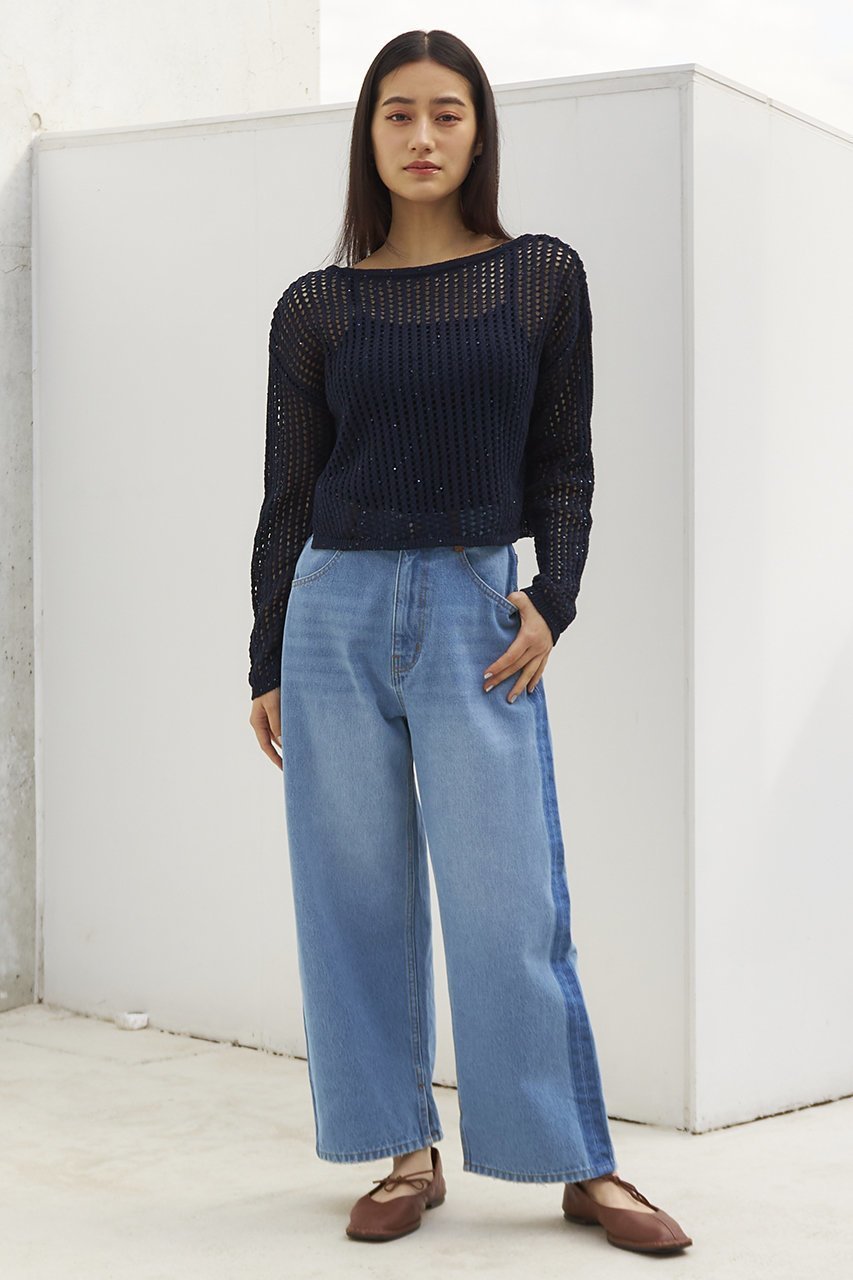 【エストラータ/STRATA】のスパンコールコットンニットセット 人気、トレンドファッション・服の通販 founy(ファニー) 　ファッション　Fashion　レディースファッション　Fashion for Women　トップス・カットソー　Cut & Sew Tops　ニット　Knit Tops & Sweaters　カジュアルプルオーバー・ニットトップス　Pullovers & Knit Tops / Casual Pullovers　インナー　Innerwear　キャミ　Camisole, Cami Top　クロシェ　Crochet, Knitted Lace　コンパクト　Compact, Small Size　スパンコール　Sequins, Sequin Embellishment　トレンド　Trend, Trending Now　フィット　Fit, Slim Fit　ボトム　Bottoms, Lower Wear　other-3|ID: prp329100004553126 ipo3291000000032807350