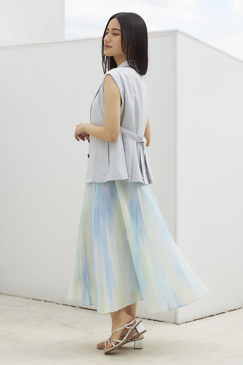 【エストラータ/STRATA】のグラデーションマーブルキャミワンピースセット 人気、トレンドファッション・服の通販 founy(ファニー) 　ファッション　Fashion　レディースファッション　Fashion for Women　ワンピース　Dresses　キャミソールワンピース　Camisole Dresses　チュニック　Tunic Tops & Dresses　おすすめ　Recommended / Our Picks　インナー　Innerwear　キャミソール　Camisole, Spaghetti Strap Top　グラデーション　Gradient, Ombre　シアー　Sheer, See-Through　チュニック　Tunic, Long Top　デニム　Denim, Jeans Material　プリント　Print, Printed Pattern　ロング　Long, Long-Length　other-4|ID: prp329100004553128 ipo3291000000032807371
