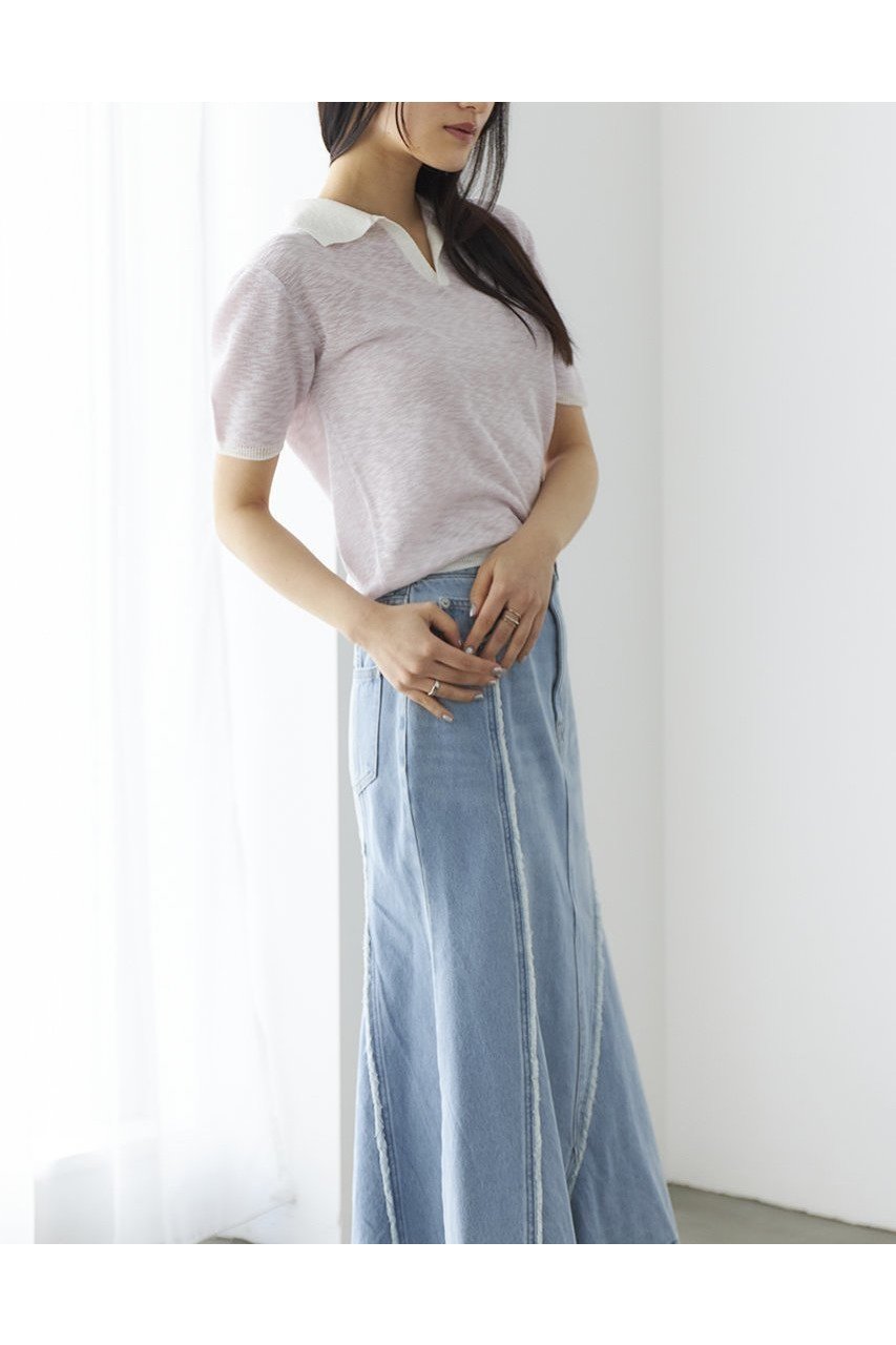 【エストラータ/STRATA】のスラブスキッパーニット 人気、トレンドファッション・服の通販 founy(ファニー) 　ファッション　Fashion　レディースファッション　WOMEN　トップス・カットソー　Tops/Tshirt　ニット　Knit Tops　プルオーバー　Pullover　おすすめ　Recommend　なめらか　Smooth　バランス　Balance　フレア　Flare　ボトム　Bottom　ワイド　Wide　NEW・新作・新着・新入荷　New Arrivals　春　Spring　other-5|ID: prp329100004553129 ipo3291000000032181980