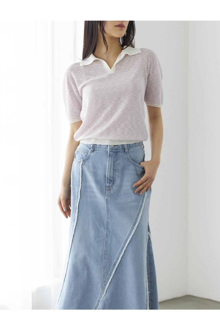 【エストラータ/STRATA】のスラブスキッパーニット 人気、トレンドファッション・服の通販 founy(ファニー) 　ファッション　Fashion　レディースファッション　WOMEN　トップス・カットソー　Tops/Tshirt　ニット　Knit Tops　プルオーバー　Pullover　おすすめ　Recommend　なめらか　Smooth　バランス　Balance　フレア　Flare　ボトム　Bottom　ワイド　Wide　NEW・新作・新着・新入荷　New Arrivals　春　Spring　other-6|ID: prp329100004553129 ipo3291000000032181981