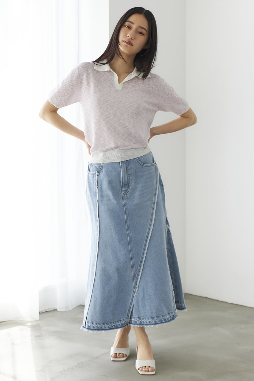 【エストラータ/STRATA】のスラブスキッパーニット 人気、トレンドファッション・服の通販 founy(ファニー) 　ファッション　Fashion　レディースファッション　Fashion for Women　トップス・カットソー　Cut & Sew Tops　ニット　Knit Tops & Sweaters　カジュアルプルオーバー・ニットトップス　Pullovers & Knit Tops / Casual Pullovers　おすすめ　Recommended / Our Picks　なめらか　Smooth, Silky Texture　バランス　Balance, Style Balance　フレア　Flare, Flared　ボトム　Bottoms, Lower Wear　ワイド　Wide, Wide Fit　春　Spring　other-3|ID: prp329100004553129 ipo3291000000032807380