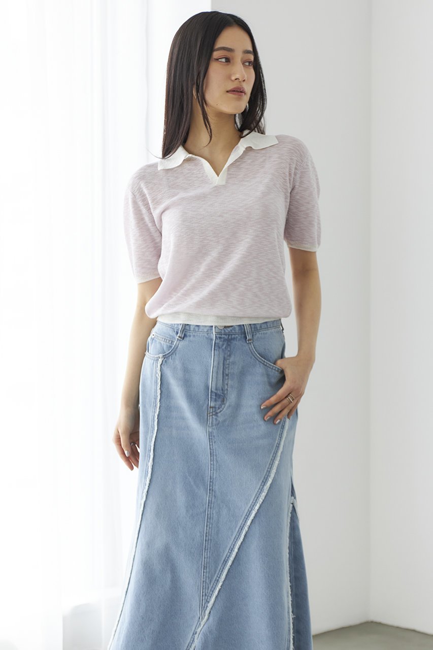 【エストラータ/STRATA】のスラブスキッパーニット 人気、トレンドファッション・服の通販 founy(ファニー) 　ファッション　Fashion　レディースファッション　Fashion for Women　トップス・カットソー　Cut & Sew Tops　ニット　Knit Tops & Sweaters　カジュアルプルオーバー・ニットトップス　Pullovers & Knit Tops / Casual Pullovers　おすすめ　Recommended / Our Picks　なめらか　Smooth, Silky Texture　バランス　Balance, Style Balance　フレア　Flare, Flared　ボトム　Bottoms, Lower Wear　ワイド　Wide, Wide Fit　春　Spring　other-6|ID: prp329100004553129 ipo3291000000032807383