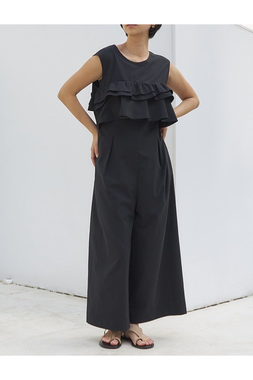 【エストラータ/STRATA】のラッフルデザインストレッチオールインワン 人気、トレンドファッション・服の通販 founy(ファニー) 　ファッション　Fashion　レディースファッション　WOMEN　パンツ　Pants　ストレッチ　Stretch　バランス　Balance　ポケット　Pocket　ラッフル　Raffle　リゾート　Resort　吸水　Water Absorption　夏　Summer　NEW・新作・新着・新入荷　New Arrivals　other-5|ID: prp329100004553130 ipo3291000000032181989