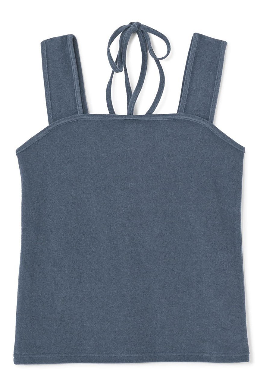 【エストラータ/STRATA】の2WAYパイルスクエアタンク インテリア・キッズ・メンズ・レディースファッション・服の通販 founy(ファニー) 　ファッション　Fashion　レディースファッション　WOMEN　トップス・カットソー　Tops/Tshirt　キャミソール / ノースリーブ　No Sleeves　シャツ/ブラウス　Shirts/Blouses　ロング / Tシャツ　T-Shirts　カットソー　Cut and Sewn　インナー　Inner　キャミソール　Camisole　コンパクト　Compact　ジャケット　Jacket　スクエア　Square　タンク　Tank　フロント　Front　ベーシック　Basic　リボン　Ribbon　NEW・新作・新着・新入荷　New Arrivals　ブルー|ID: prp329100004553131 ipo3291000000032181992