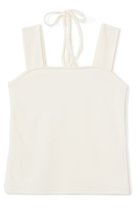 【エストラータ/STRATA】の2WAYパイルスクエアタンク 人気、トレンドファッション・服の通販 founy(ファニー) ファッション Fashion レディースファッション Fashion for Women トップス・カットソー Cut & Sew Tops キャミソール&ノースリーブ Camisoles & Sleeveless Tops シャツ・ブラウス・オフィスカジュアル Elegant Blouses & Button-Ups ロングTシャツ・Tシャツ Longline T-Shirts & Tees カットソー・ベーシックTシャツ Cut-and-Sewn Tops / Stretch Tees & Basics インナー Innerwear キャミソール Camisole, Spaghetti Strap Top コンパクト Compact, Small Size ジャケット Jacket, Outerwear スクエア Square, Square Shape タンク Tank Top, Sleeveless Top フロント Front, Front Design ベーシック Basic, Essential リボン Ribbon, Bow thumbnail オフホワイト|ID: prp329100004553131 ipo3291000000032807393