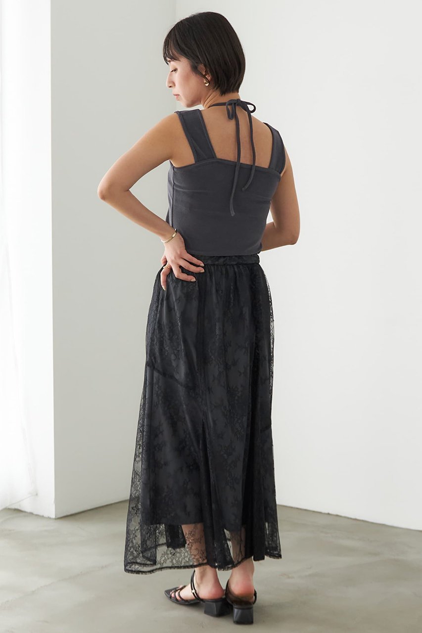 【エストラータ/STRATA】の2WAYパイルスクエアタンク 人気、トレンドファッション・服の通販 founy(ファニー) 　ファッション　Fashion　レディースファッション　Fashion for Women　トップス・カットソー　Cut & Sew Tops　キャミソール&ノースリーブ　Camisoles & Sleeveless Tops　シャツ・ブラウス・オフィスカジュアル　Elegant Blouses & Button-Ups　ロングTシャツ・Tシャツ　Longline T-Shirts & Tees　カットソー・ベーシックTシャツ　Cut-and-Sewn Tops / Stretch Tees & Basics　インナー　Innerwear　キャミソール　Camisole, Spaghetti Strap Top　コンパクト　Compact, Small Size　ジャケット　Jacket, Outerwear　スクエア　Square, Square Shape　タンク　Tank Top, Sleeveless Top　フロント　Front, Front Design　ベーシック　Basic, Essential　リボン　Ribbon, Bow　other-6|ID: prp329100004553131 ipo3291000000032807400