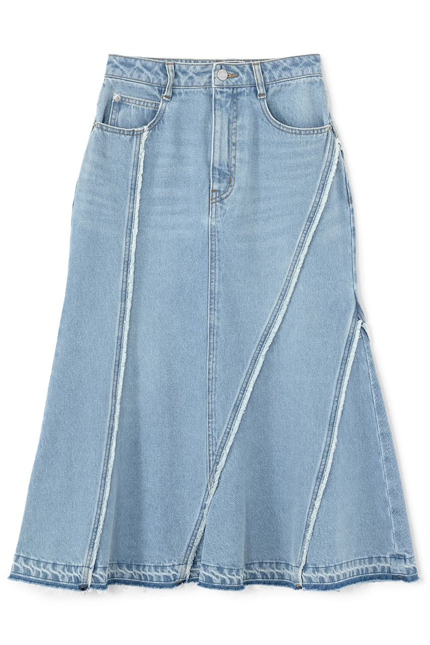 【エストラータ/STRATA】のフリンジマーメイドデニムスカート 人気、トレンドファッション・服の通販 founy(ファニー) 　ファッション　Fashion　レディースファッション　WOMEN　スカート　Skirt　デニムスカート　Denim Skirts　ロングスカート　Long Skirt　アシンメトリー　Asymmetry　インディゴ　Indigo　シンプル　Simple　デニム　Denim　トレンド　Trend　フリンジ　Fringe　マーメイド　Mermaid　ランダム　Random　リメイク　Remake　ロング　Long　夏　Summer　NEW・新作・新着・新入荷　New Arrivals　 other-1|ID: prp329100004553132 ipo3291000000032182001