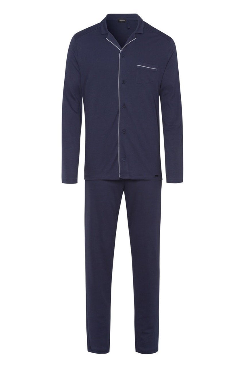 【ハンロ/HANRO / MEN】の【MEN】メンズパジャマ インテリア・キッズ・メンズ・レディースファッション・服の通販 founy(ファニー) 　ファッション　Fashion　メンズファッション　Men's Style Online　お家時間・ステイホーム　Home Time/Stay Home　シンプル　Simple　パジャマ　Pajamas　メンズ　Mens　リラックス　Relax　ロング　Long　エレガント 上品　Elegant　定番　Standard　長袖　Long Sleeve　ブラック|ID: prp329100004553134 ipo3291000000032182018