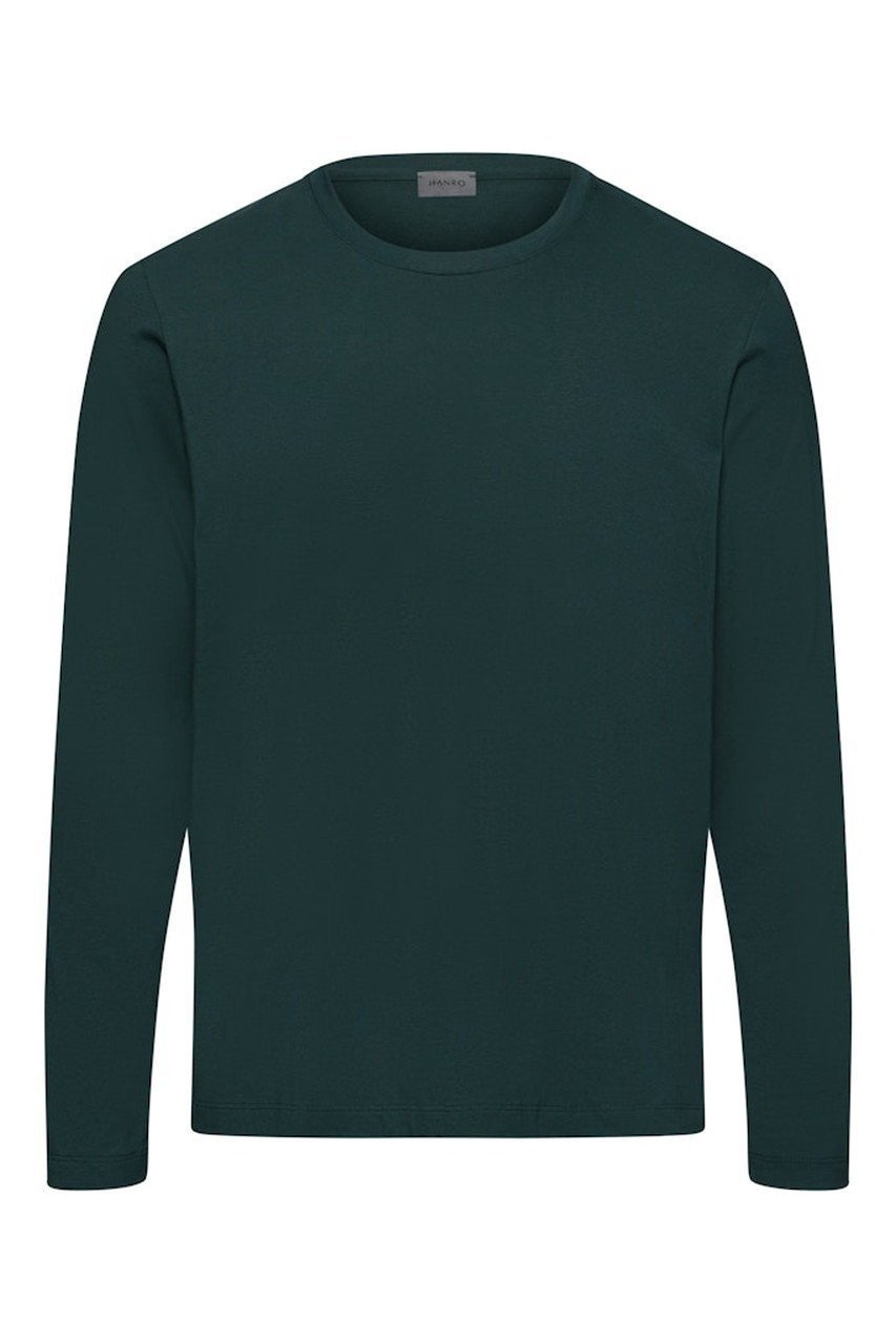 【ハンロ/HANRO / MEN】の【MEN】アウタートップス長袖 インテリア・キッズ・メンズ・レディースファッション・服の通販 founy(ファニー) 　ファッション　Fashion　メンズファッション　Fashion for Men　アウター　Men's Coats Outerwear　トップス・カットソー　Cut & Sew Tops　メンズシャツ　Shirts　シンプル　Simple, Minimal　スリーブ　Sleeve, Long Sleeve / Short Sleeve　ベーシック　Basic, Essential　ロング　Long, Long-Length　長袖　Long Sleeve, Full Sleeve　グリーン|ID: prp329100004553135 ipo3291000000036757679
