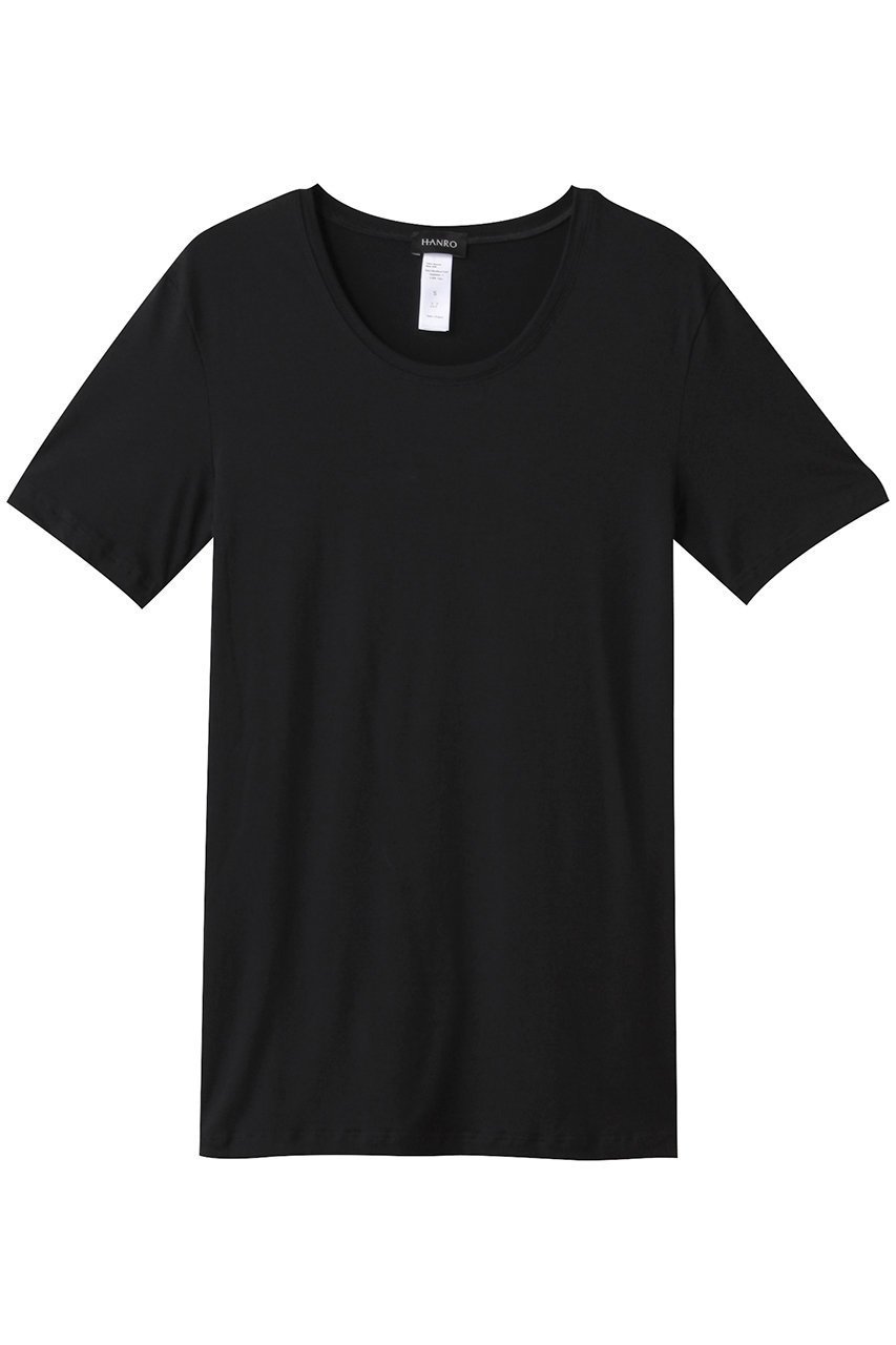 【ハンロ/HANRO / MEN】の【MEN】COTTON SUPERIOR 半袖 インテリア・キッズ・メンズ・レディースファッション・服の通販 founy(ファニー) 　ファッション　Fashion　メンズファッション　Fashion for Men　トップス・カットソー　Cut & Sew Tops　メンズシャツ　Shirts　なめらか　Smooth, Silky Texture　ショート　Short, Short Length　シンプル　Simple, Minimal　スリーブ　Sleeve, Long Sleeve / Short Sleeve　フィット　Fit, Slim Fit　半袖　Short Sleeve, Half Sleeve　ブラック|ID: prp329100004553140 ipo3291000000032806574