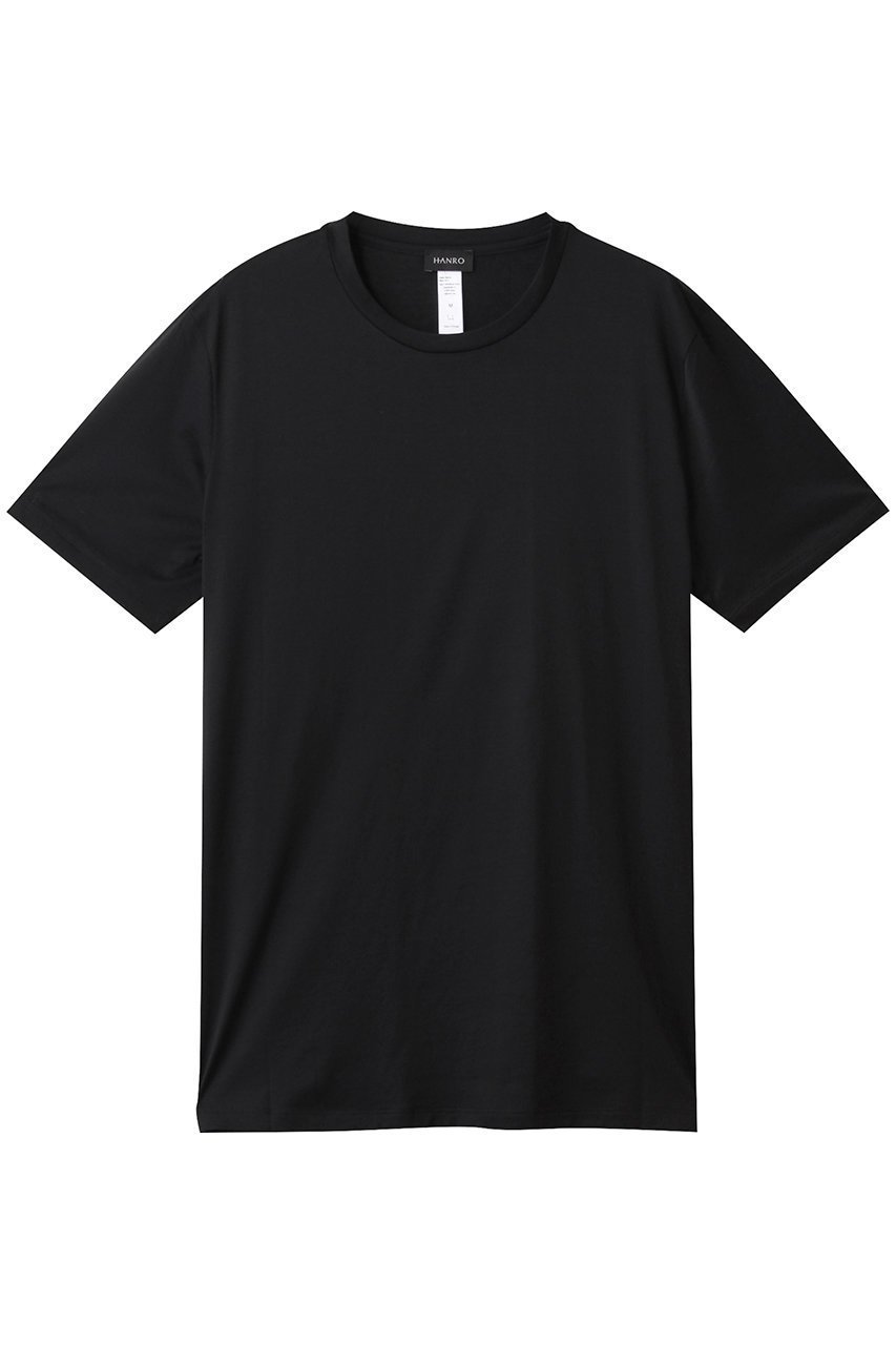 【ハンロ/HANRO / MEN】の【MEN】COTTON SPORTY 半袖 インテリア・キッズ・メンズ・レディースファッション・服の通販 founy(ファニー) 　ファッション　Fashion　メンズファッション　Fashion for Men　トップス・カットソー　Cut & Sew Tops　メンズシャツ　Shirts　ショート　Short, Short Length　シンプル　Simple, Minimal　スポーティ　Sporty, Casual Athletic　スリーブ　Sleeve, Long Sleeve / Short Sleeve　半袖　Short Sleeve, Half Sleeve　定番　Standard, Basic Item　ブラック|ID: prp329100004553141 ipo3291000000032806581