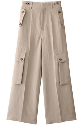 【ブラミンク/BLAMINK】のコットンリネンカーゴパンツ 人気、トレンドファッション・服の通販 founy(ファニー) ファッション Fashion レディースファッション Fashion for Women パンツ Pants & Trousers カーゴパンツ Cargo Pants, Utility Pants ストレート Straight, Straight Cut |ID:prp329100004553147