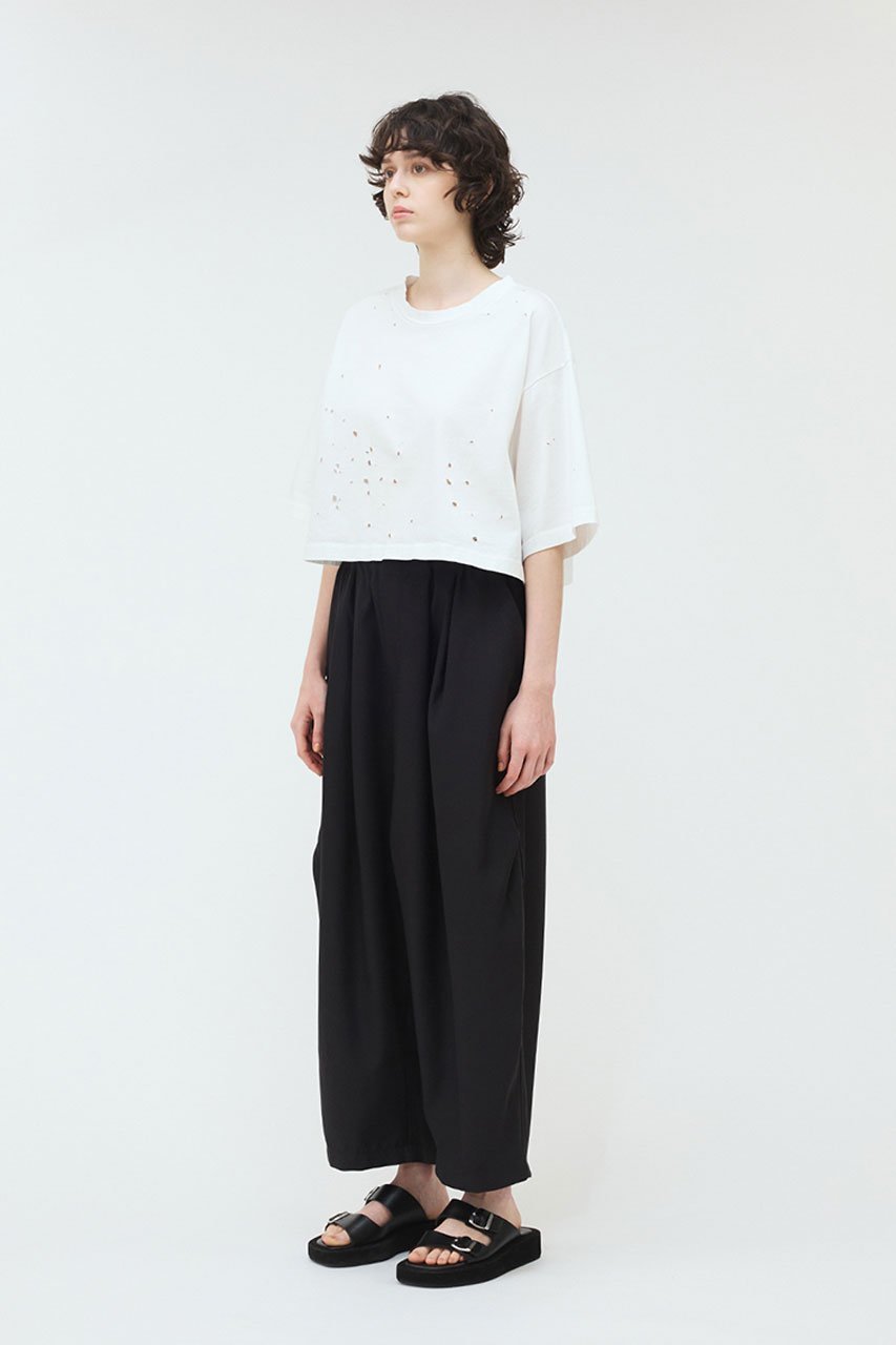 【ミズイロ インド/mizuiro ind】のpunching wide T Tシャツ 人気、トレンドファッション・服の通販 founy(ファニー) 　ファッション　Fashion　レディースファッション　Fashion for Women　トップス・カットソー　Cut & Sew Tops　シャツ・ブラウス・オフィスカジュアル　Elegant Blouses & Button-Ups　ロングTシャツ・Tシャツ　Longline T-Shirts & Tees　カットソー・ベーシックTシャツ　Cut-and-Sewn Tops / Stretch Tees & Basics　ショート　Short, Short Length　シンプル　Simple, Minimal　スリーブ　Sleeve, Long Sleeve / Short Sleeve　バランス　Balance, Style Balance　ワイド　Wide, Wide Fit　夏　Summer　other-8|ID: prp329100004553155 ipo3291000000032807168
