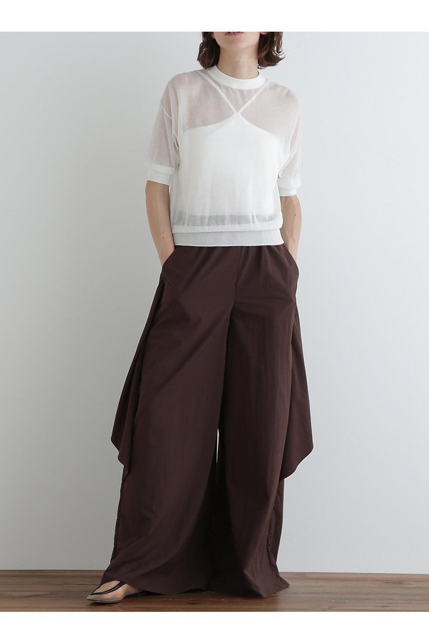 【ル フィル/LE PHIL】のナイロンテックパンツ インテリア・キッズ・メンズ・レディースファッション・服の通販 founy(ファニー) 　ファッション　Fashion　レディースファッション　WOMEN　パンツ　Pants　インナー　Inner　ギャザー　Gather　スタンダード　Standard　タフタ　Taffeta　タンブラー　Tumbler　ドレープ　Drape　リラックス　Relax　夏　Summer　NEW・新作・新着・新入荷　New Arrivals　軽量　Lightweight　ブラウン|ID: prp329100004553171 ipo3291000000032182299