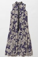 【アルアバイル/allureville】の楊柳シアーフラワープリントワンピース 人気、トレンドファッション・服の通販 founy(ファニー) ファッション Fashion レディースファッション WOMEN ワンピース Dress チュニック Tunic イタリア Italy シアー Sheer シャーリング Shirring シンプル Simple スタンド Stand チュニック Tunic フリル Frills プリント Print ロング Long 再入荷 Restock/Back In Stock/Re Arrival |ID:prp329100004553640