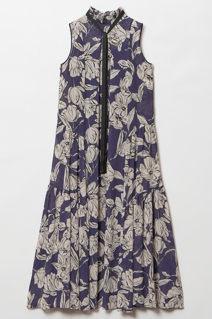 【アルアバイル/allureville】の楊柳シアーフラワープリントワンピース インテリア・キッズ・メンズ・レディースファッション・服の通販 founy(ファニー) https://founy.com/ ファッション Fashion レディースファッション Fashion for Women ワンピース Dresses チュニック Tunic Tops & Dresses イタリア Italy シアー Sheer, See-Through シャーリング Shirring, Ruched シンプル Simple, Minimal スタンド Stand Collar, Upright Stand チュニック Tunic, Long Top フリル Frill, Ruffle プリント Print, Printed Pattern ロング Long, Long-Length |ID: prp329100004553640 ipo3291000000036116112