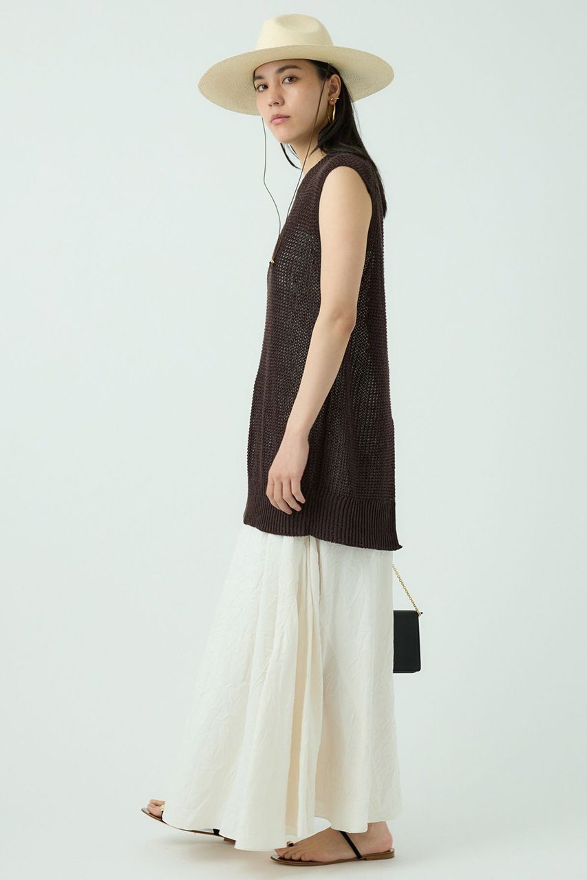 【カオス/Chaos】のリナリアニットベスト 人気、トレンドファッション・服の通販 founy(ファニー) 　ファッション　Fashion　レディースファッション　WOMEN　トップス・カットソー　Tops/Tshirt　ニット　Knit Tops　ベスト/ジレ　Gilets/Vests　プルオーバー　Pullover　スリット　Slit　ベスト　Vest　リネン　Linen　吸水　Water Absorption　NEW・新作・新着・新入荷　New Arrivals　other-4|ID: prp329100004553650 ipo3291000000032184547