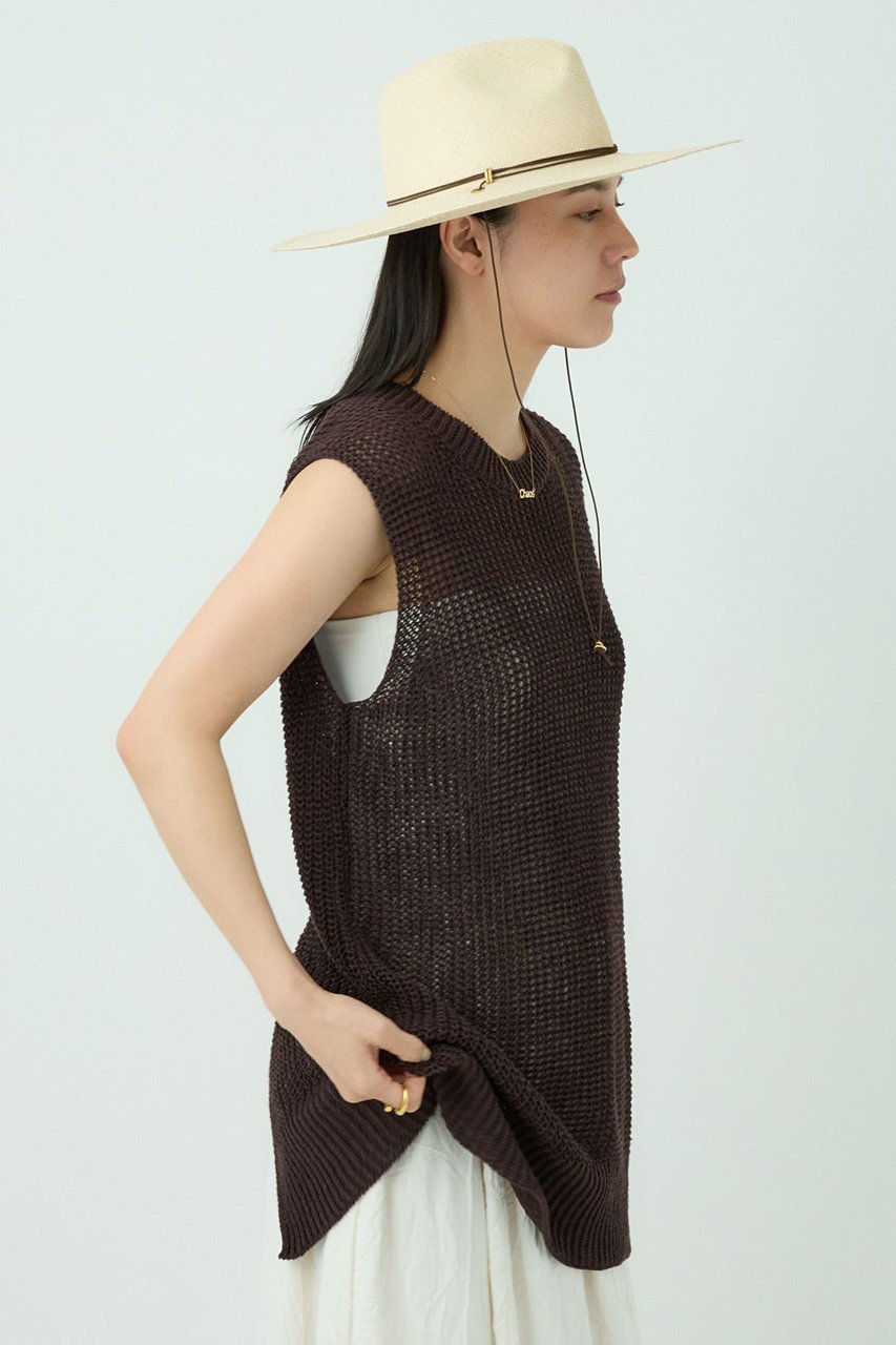 【カオス/Chaos】のリナリアニットベスト 人気、トレンドファッション・服の通販 founy(ファニー) 　ファッション　Fashion　レディースファッション　WOMEN　トップス・カットソー　Tops/Tshirt　ニット　Knit Tops　ベスト/ジレ　Gilets/Vests　プルオーバー　Pullover　スリット　Slit　ベスト　Vest　リネン　Linen　吸水　Water Absorption　NEW・新作・新着・新入荷　New Arrivals　other-7|ID: prp329100004553650 ipo3291000000032184550