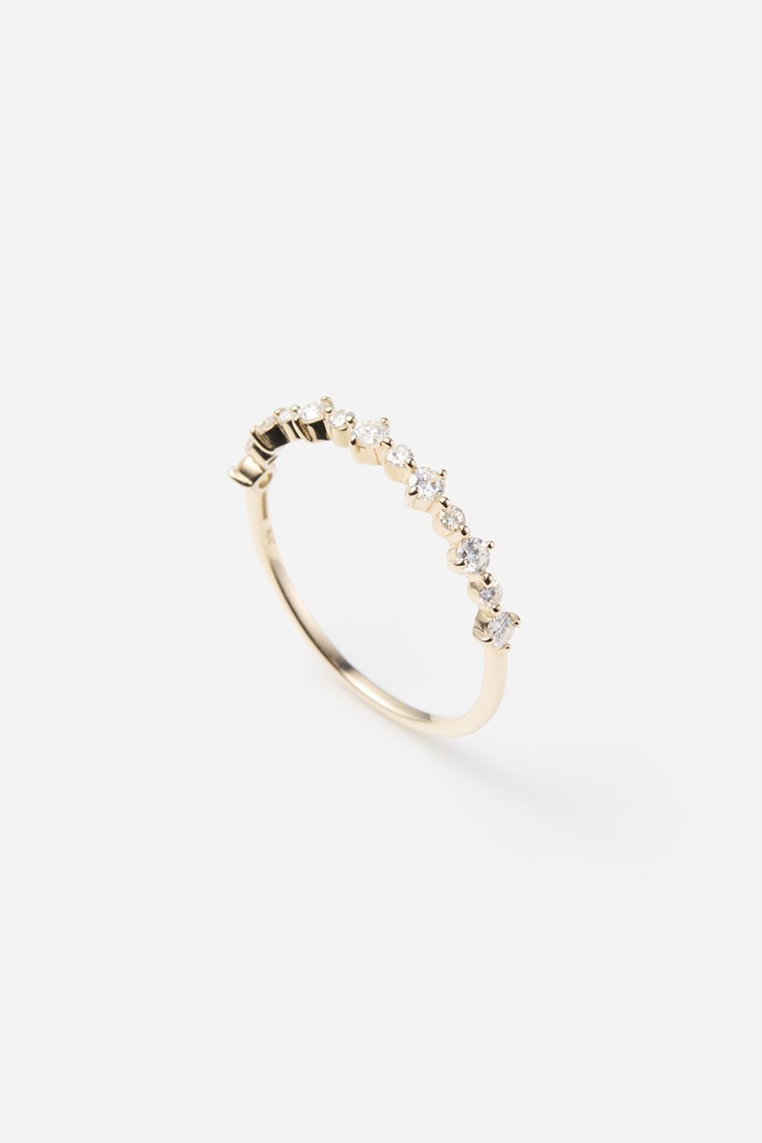 【オールニーク/ALLNIQUE】のLayered Prong ダイヤモンド リング インテリア・キッズ・メンズ・レディースファッション・服の通販 founy(ファニー) 　ファッション　Fashion　レディースファッション　Fashion for Women　ジュエリー　Jewelry　ダイヤモンド　Diamond, Brilliant Cut　イエローゴールド|ID: prp329100004555496 ipo3291000000035955138