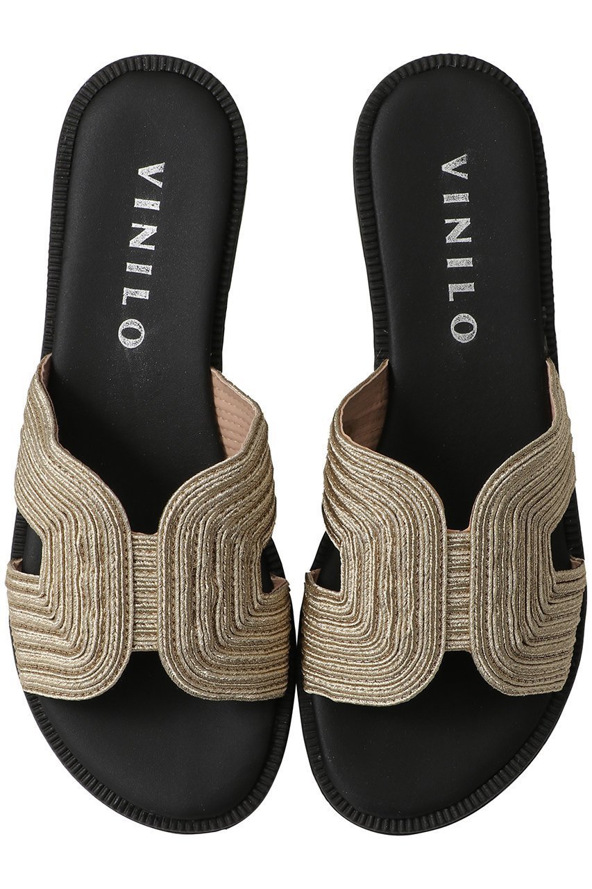 【エリオポール/heliopole】の【VINILO】フラットサンダル インテリア・キッズ・メンズ・レディースファッション・服の通販 founy(ファニー) 　ファッション　Fashion　レディースファッション　Fashion for Women　サンダル　Sandals, Summer Shoes　シンプル　Simple, Minimal　ビーチ　Beach, Seaside　フォルム　Silhouette, Form　フラット　Flat, Flat Shoes　リゾート　Resort, Vacation Style　エレガント 上品　Elegant　夏　Summer　ゴールド|ID: prp329100004555521 ipo3291000000036757381