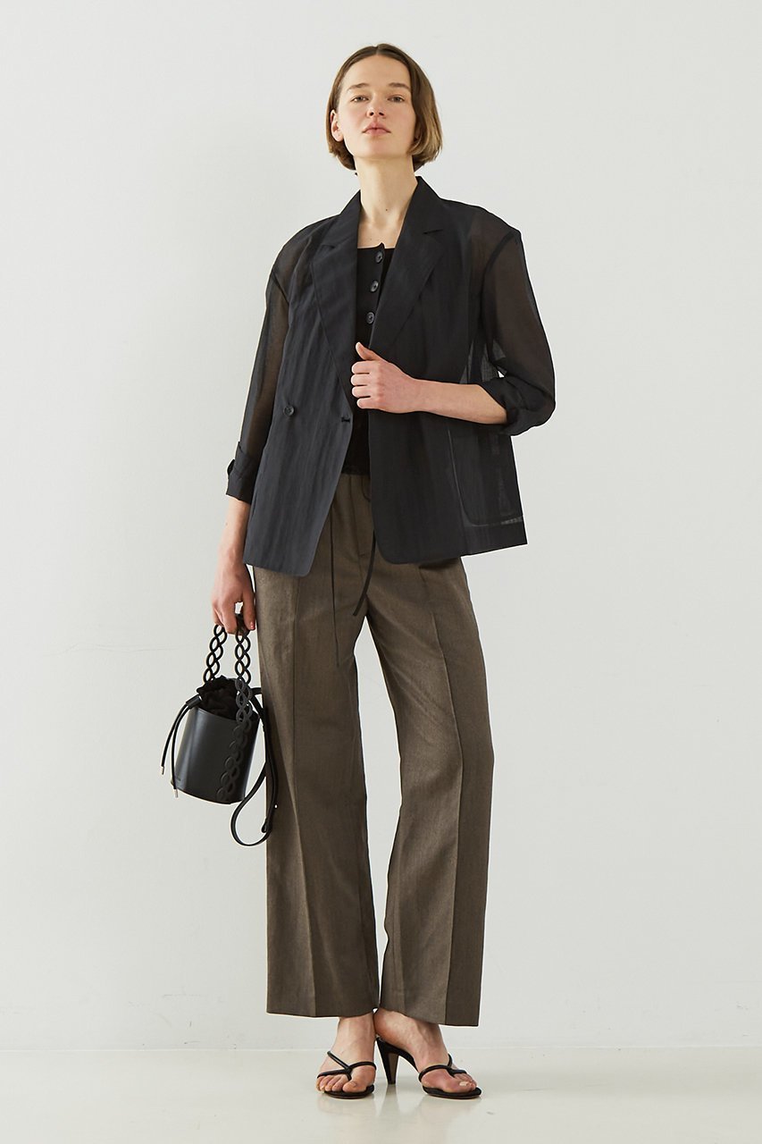 【デザイン ワークス/DESIGN WORKS】のリネン混イージーパンツ 人気、トレンドファッション・服の通販 founy(ファニー) 　ファッション　Fashion　レディースファッション　Fashion for Women　パンツ　Pants & Trousers　センター　Center, Center Line　リネン　Linen, Linen Fabric　リラックス　Relax, Relaxed Fit　ワイド　Wide, Wide Fit　other-6|ID: prp329100004555524 ipo3291000000032273055