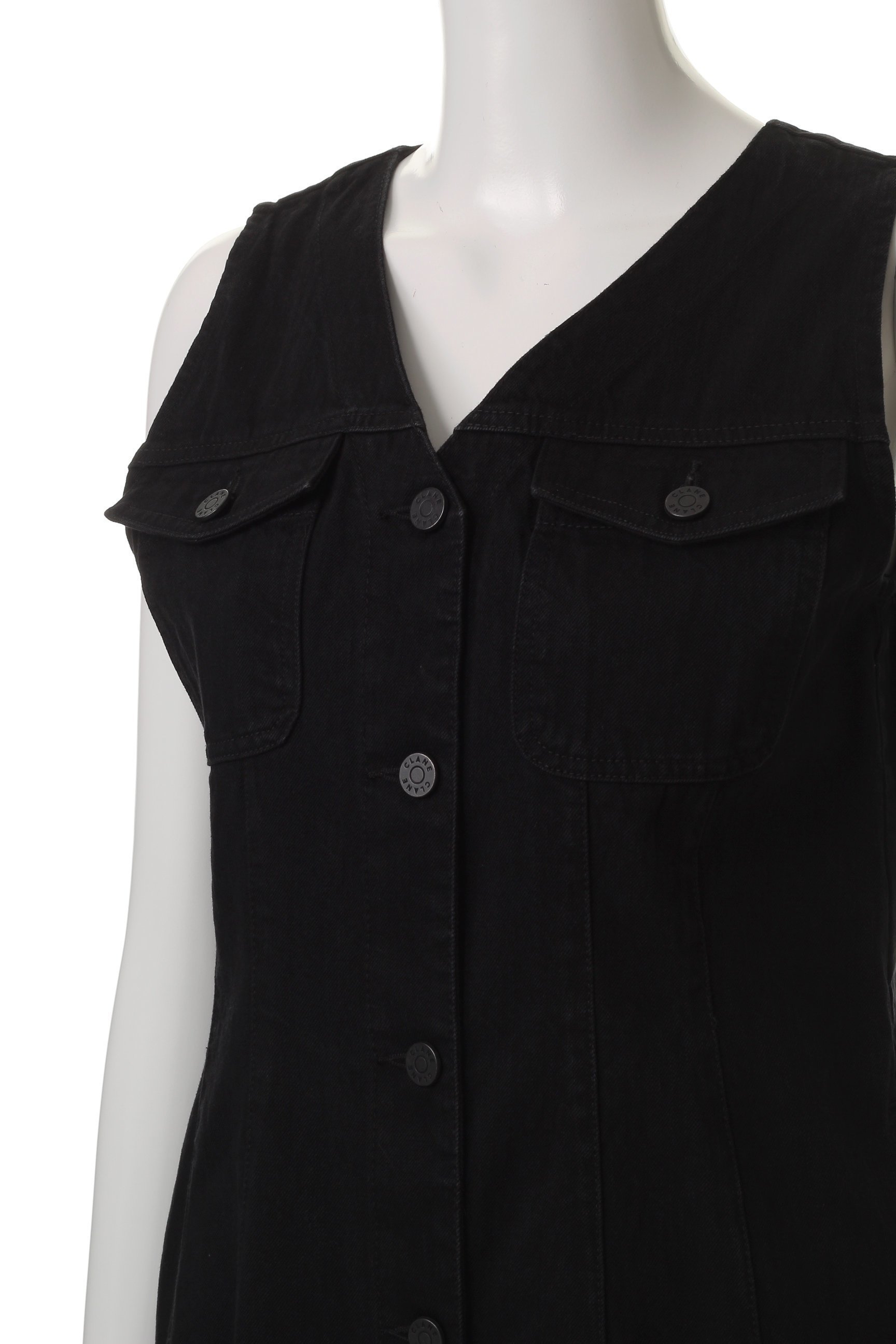【クラネ/CLANE】のLADY DENIM N/S ONEPIECE/ワンピース 人気、トレンドファッション・服の通販 founy(ファニー) 　ファッション　Fashion　レディースファッション　WOMEN　ワンピース　Dress　チュニック　Tunic　チュニック　Tunic　デニム　Denim　ロング　Long　NEW・新作・新着・新入荷　New Arrivals　羽織　Haori　other-5|ID: prp329100004555525 ipo3291000000032196644