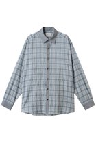 【ミディウミソリッド/MIDIUMISOLID / MEN】の【MEN】sheer check shirt シャツ l.blue|ID: prp329100004555532 ipo3291000000032196690