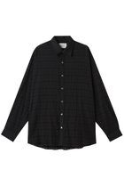【ミディウミソリッド/MIDIUMISOLID / MEN】の【MEN】sheer check shirt シャツ black|ID: prp329100004555532 ipo3291000000032196691