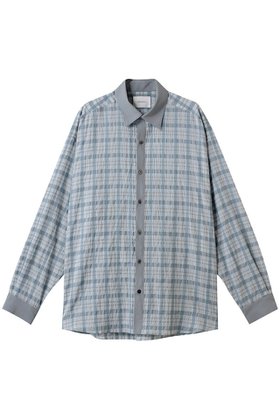 【ミディウミソリッド/MIDIUMISOLID / MEN】の【MEN】sheer check shirt シャツ 人気、トレンドファッション・服の通販 founy(ファニー) ファッション Fashion メンズファッション Fashion for Men クラシック Classic, Timeless Style スリーブ Sleeve, Long Sleeve / Short Sleeve チェック Check, Plaid, Tartan デニム Denim, Jeans Material バランス Balance, Style Balance パターン Pattern, Design Print ロング Long, Long-Length 夏 Summer 春 Spring S/S・春夏 SS, Spring/Summer, Warm Season |ID:prp329100004555532