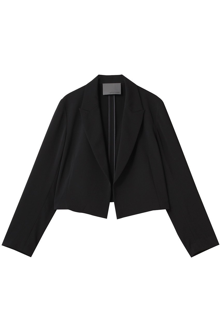 【アンクレイヴ/uncrave】のクールタッチツイル ショートジャケット インテリア・キッズ・メンズ・レディースファッション・服の通販 founy(ファニー) 　ファッション　Fashion　レディースファッション　Fashion for Women　アウター　Coat / Outerwear Collection　レディースジャケット・軽アウター　Jackets　おすすめ　Recommended / Our Picks　カーディガン　Cardigan, Knitwear　ショート　Short, Short Length　ジャケット　Jacket, Outerwear　ストレッチ　Stretch, Stretchy Fabric　セットアップ　Set-Up, Coordinated Outfit　ツイル　Twist, Twisted Detail　トレンド　Trend, Trending Now　マニッシュ　Mannish, Boyish　夏　Summer　ブラック|ID: prp329100004555545 ipo3291000000032807423