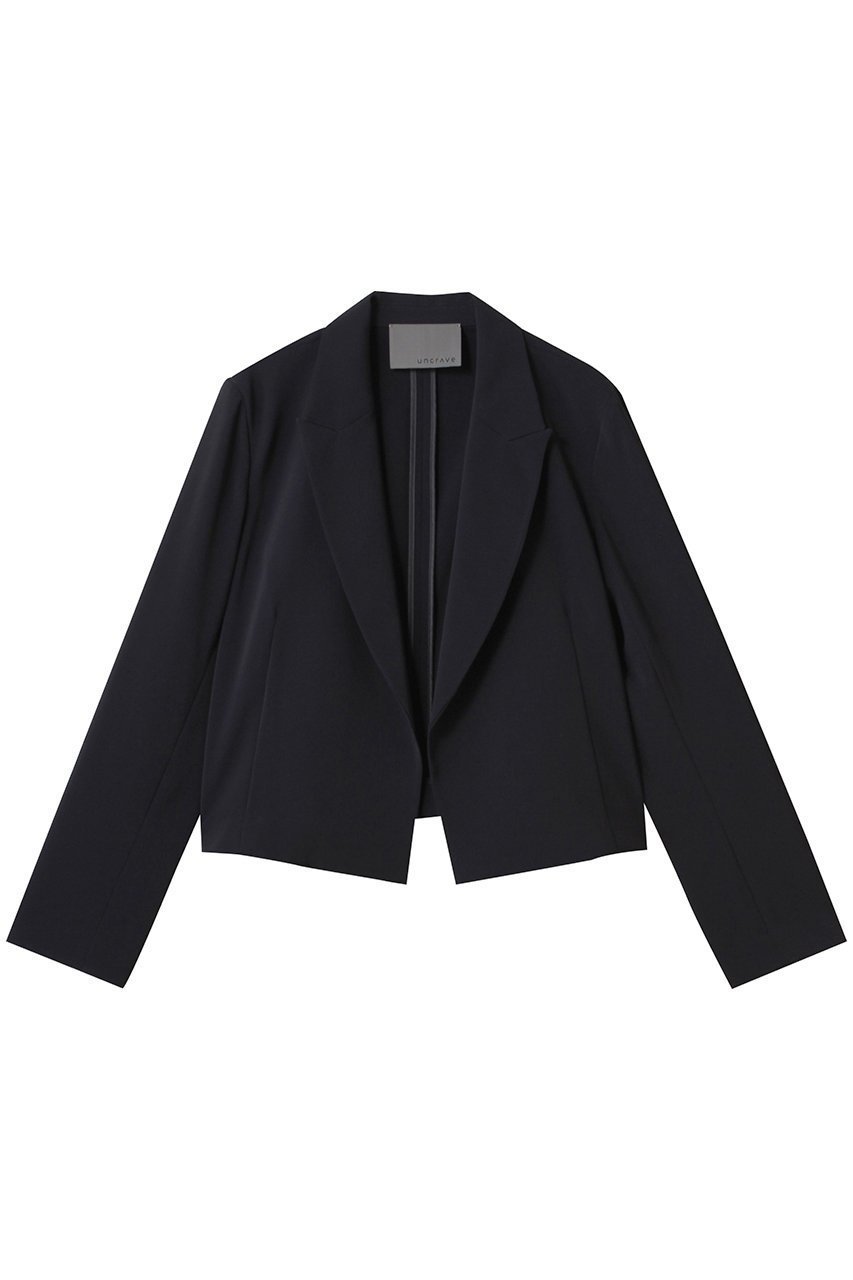 【アンクレイヴ/uncrave】のクールタッチツイル ショートジャケット インテリア・キッズ・メンズ・レディースファッション・服の通販 founy(ファニー) 　ファッション　Fashion　レディースファッション　Fashion for Women　アウター　Coat / Outerwear Collection　レディースジャケット・軽アウター　Jackets　おすすめ　Recommended / Our Picks　カーディガン　Cardigan, Knitwear　ショート　Short, Short Length　ジャケット　Jacket, Outerwear　ストレッチ　Stretch, Stretchy Fabric　セットアップ　Set-Up, Coordinated Outfit　ツイル　Twist, Twisted Detail　トレンド　Trend, Trending Now　マニッシュ　Mannish, Boyish　夏　Summer　ダークネイビー|ID: prp329100004555545 ipo3291000000032807424
