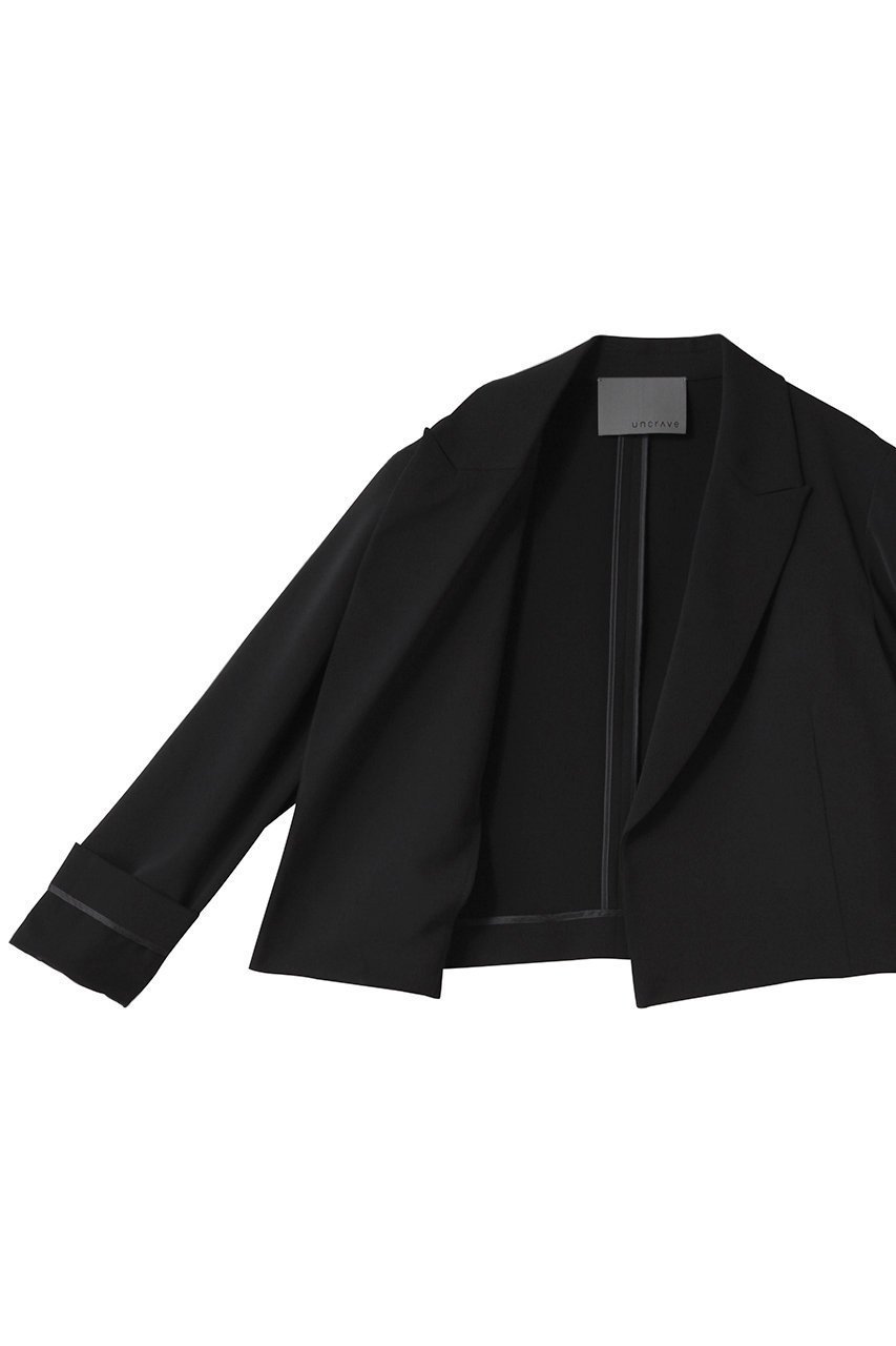 【アンクレイヴ/uncrave】のクールタッチツイル ショートジャケット 人気、トレンドファッション・服の通販 founy(ファニー) 　ファッション　Fashion　レディースファッション　Fashion for Women　アウター　Coat / Outerwear Collection　レディースジャケット・軽アウター　Jackets　おすすめ　Recommended / Our Picks　カーディガン　Cardigan, Knitwear　ショート　Short, Short Length　ジャケット　Jacket, Outerwear　ストレッチ　Stretch, Stretchy Fabric　セットアップ　Set-Up, Coordinated Outfit　ツイル　Twist, Twisted Detail　トレンド　Trend, Trending Now　マニッシュ　Mannish, Boyish　夏　Summer　other-6|ID: prp329100004555545 ipo3291000000032807429