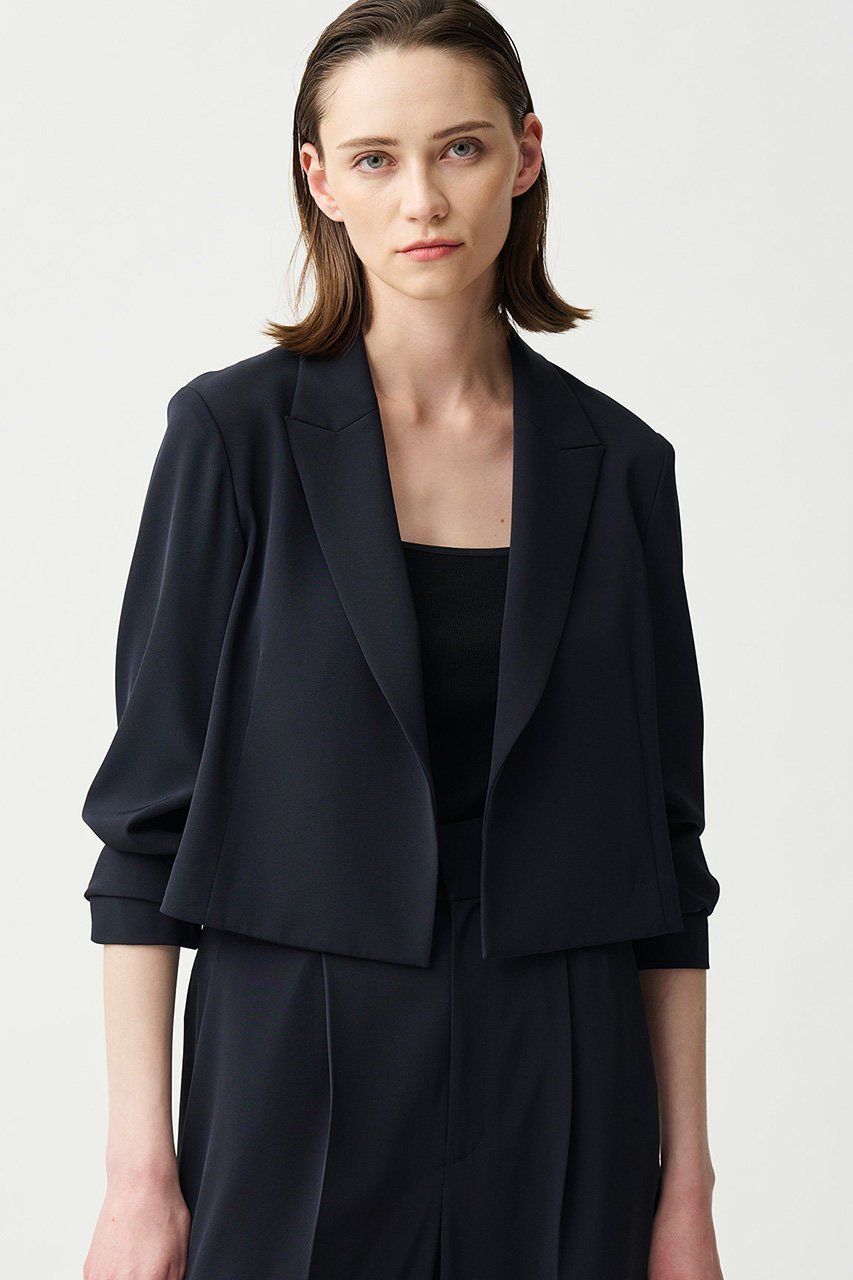 【アンクレイヴ/uncrave】のクールタッチツイル ショートジャケット 人気、トレンドファッション・服の通販 founy(ファニー) 　ファッション　Fashion　レディースファッション　Fashion for Women　アウター　Coat / Outerwear Collection　レディースジャケット・軽アウター　Jackets　おすすめ　Recommended / Our Picks　カーディガン　Cardigan, Knitwear　ショート　Short, Short Length　ジャケット　Jacket, Outerwear　ストレッチ　Stretch, Stretchy Fabric　セットアップ　Set-Up, Coordinated Outfit　ツイル　Twist, Twisted Detail　トレンド　Trend, Trending Now　マニッシュ　Mannish, Boyish　再入荷　Restock / Back in Stock　夏　Summer　other-7|ID: prp329100004555545 ipo3291000000036180785