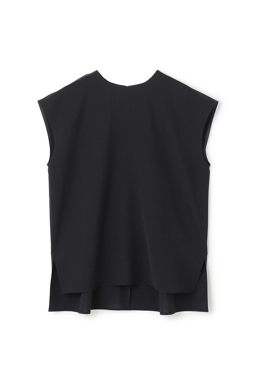 【アンクレイヴ/uncrave】の【5/28 12:00販売開始】ドライタッチトロ ノースリーブブラウス インテリア・キッズ・メンズ・レディースファッション・服の通販 founy(ファニー) 　ファッション　Fashion　レディースファッション　WOMEN　トップス・カットソー　Tops/Tshirt　キャミソール / ノースリーブ　No Sleeves　シャツ/ブラウス　Shirts/Blouses　スリット　Slit　ノースリーブ　No Sleeve　NEW・新作・新着・新入荷　New Arrivals　洗える　Washable　ブラック|ID: prp329100004555547 ipo3291000000032196795