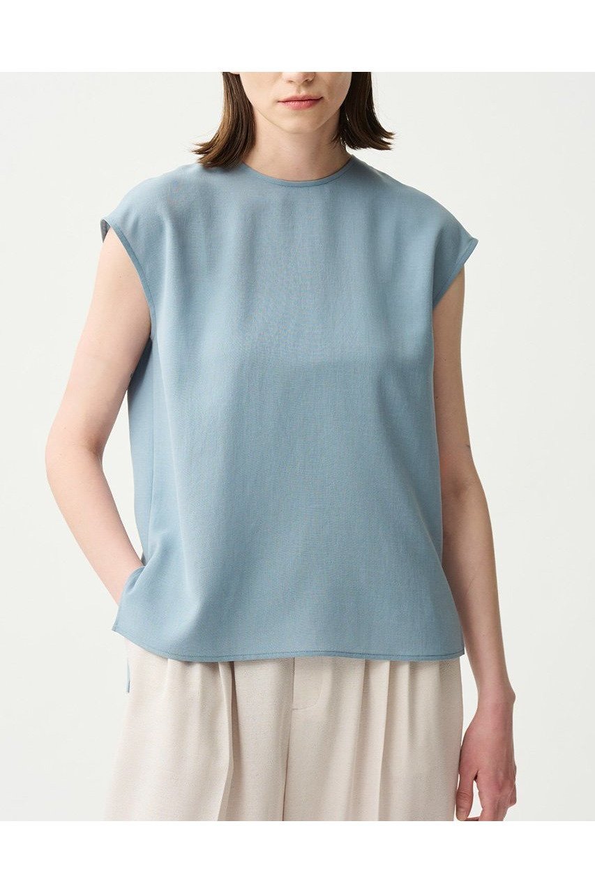 【アンクレイヴ/uncrave】の【5/28 12:00販売開始】ドライタッチトロ ノースリーブブラウス 人気、トレンドファッション・服の通販 founy(ファニー) 　ファッション　Fashion　レディースファッション　WOMEN　トップス・カットソー　Tops/Tshirt　キャミソール / ノースリーブ　No Sleeves　シャツ/ブラウス　Shirts/Blouses　スリット　Slit　ノースリーブ　No Sleeve　NEW・新作・新着・新入荷　New Arrivals　洗える　Washable　other-5|ID: prp329100004555547 ipo3291000000032196800