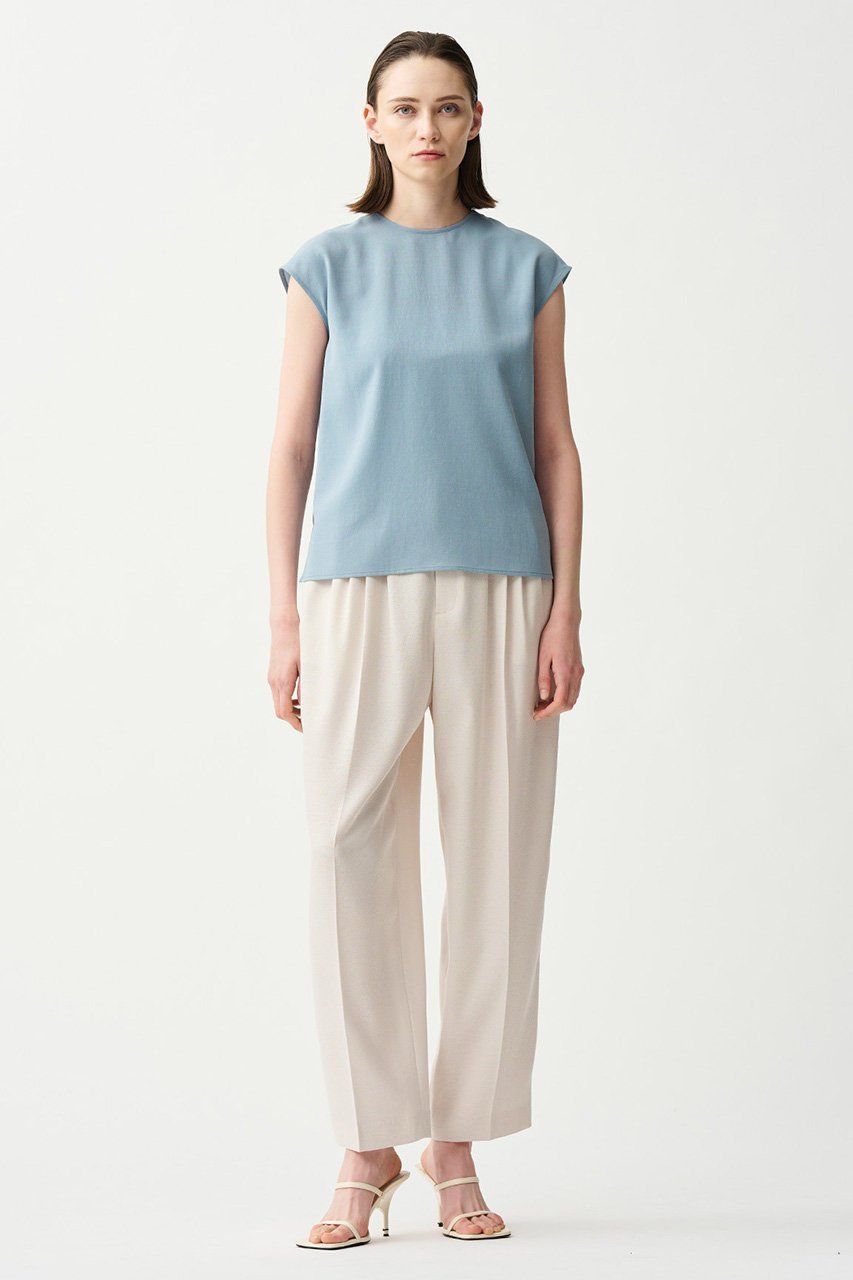 【アンクレイヴ/uncrave】のドライタッチトロ ノースリーブブラウス 人気、トレンドファッション・服の通販 founy(ファニー) 　ファッション　Fashion　レディースファッション　Fashion for Women　トップス・カットソー　Cut & Sew Tops　キャミソール&ノースリーブ　Camisoles & Sleeveless Tops　シャツ・ブラウス・オフィスカジュアル　Elegant Blouses & Button-Ups　スリット　Slit, Slit Detail　ノースリーブ　Sleeveless, No-Sleeve　洗える　Machine Washable　other-6|ID: prp329100004555547 ipo3291000000032807439