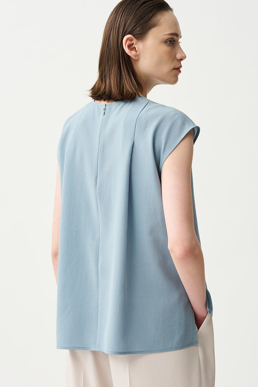 【アンクレイヴ/uncrave】のドライタッチトロ ノースリーブブラウス 人気、トレンドファッション・服の通販 founy(ファニー) 　ファッション　Fashion　レディースファッション　Fashion for Women　トップス・カットソー　Cut & Sew Tops　キャミソール&ノースリーブ　Camisoles & Sleeveless Tops　シャツ・ブラウス・オフィスカジュアル　Elegant Blouses & Button-Ups　スリット　Slit, Slit Detail　ノースリーブ　Sleeveless, No-Sleeve　洗える　Machine Washable　other-7|ID: prp329100004555547 ipo3291000000032807440