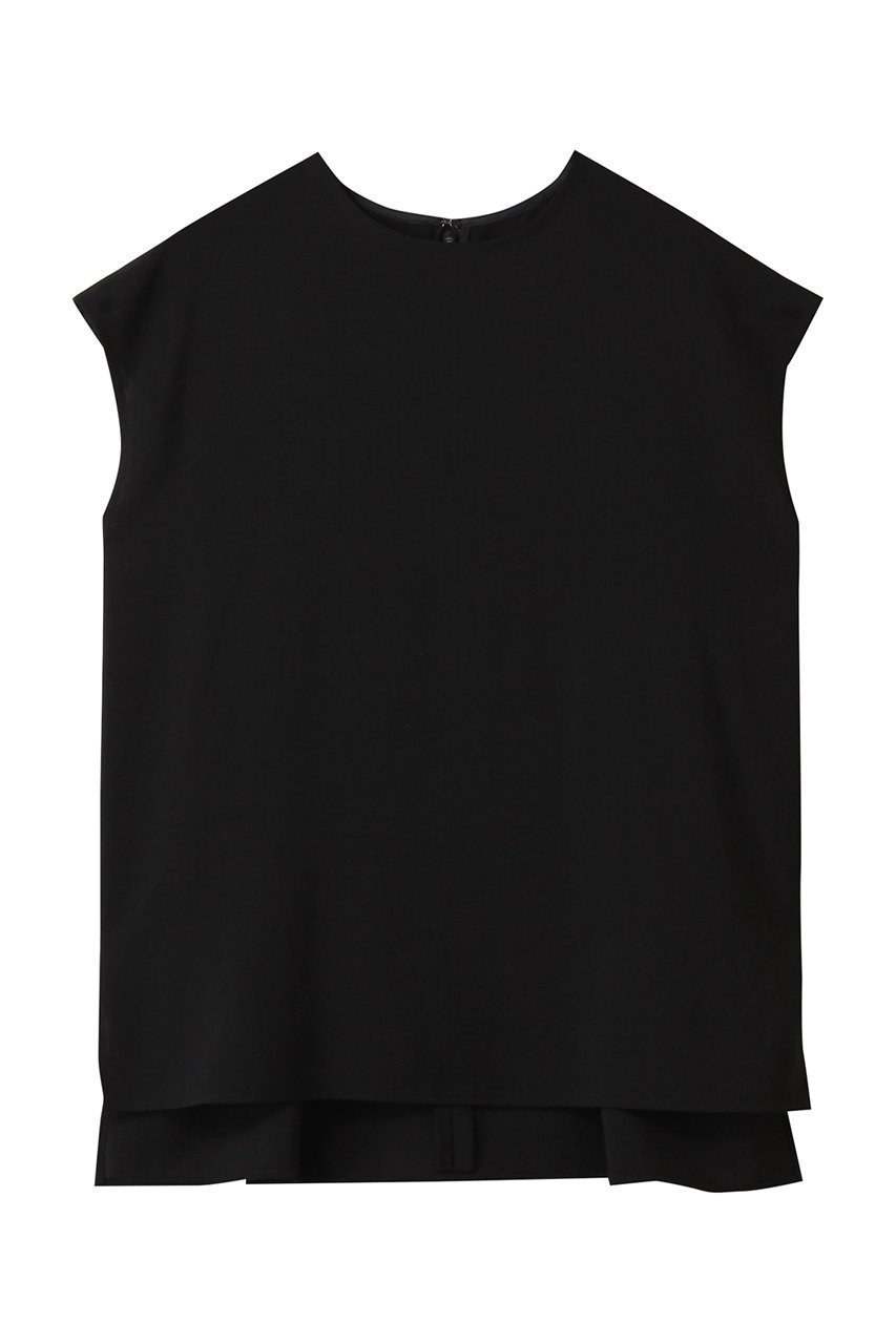 【アンクレイヴ/uncrave】のドライタッチトロ ノースリーブブラウス インテリア・キッズ・メンズ・レディースファッション・服の通販 founy(ファニー) ファッション Fashion レディースファッション Fashion for Women トップス・カットソー Cut & Sew Tops キャミソール&ノースリーブ Camisoles & Sleeveless Tops シャツ・ブラウス・オフィスカジュアル Elegant Blouses & Button-Ups スリット Slit, Slit Detail ノースリーブ Sleeveless, No-Sleeve 洗える Machine Washable ブラック|ID: prp329100004555547 ipo3291000000035559469