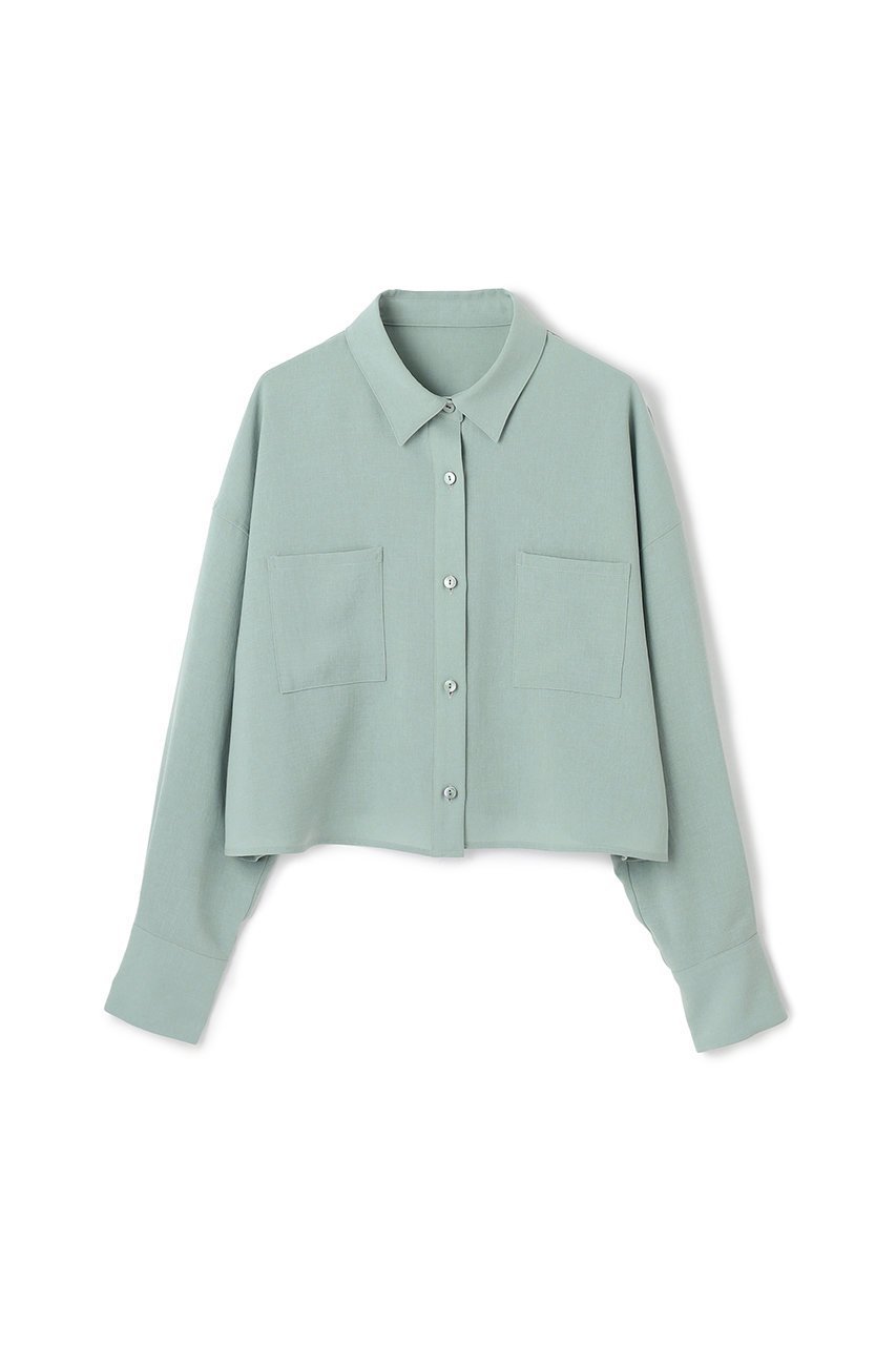 【アンクレイヴ/uncrave】の【5/28 12:00販売開始】ドライタッチトロ ショートシャツ インテリア・キッズ・メンズ・レディースファッション・服の通販 founy(ファニー) 　ファッション　Fashion　レディースファッション　WOMEN　トップス・カットソー　Tops/Tshirt　シャツ/ブラウス　Shirts/Blouses　ショート　Short　スリーブ　Sleeve　センター　Center　トレンド　Trend　ドロップ　Drop　パッチ　Patch　ポケット　Pocket　定番　Standard　NEW・新作・新着・新入荷　New Arrivals　洗える　Washable　アッシュブルー|ID: prp329100004555548 ipo3291000000032196806