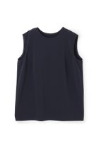 【アンクレイヴ/uncrave】の【5/28 12:00販売開始】クールタッチツイル スリットブラウス ダークネイビー|ID:prp329100004555550